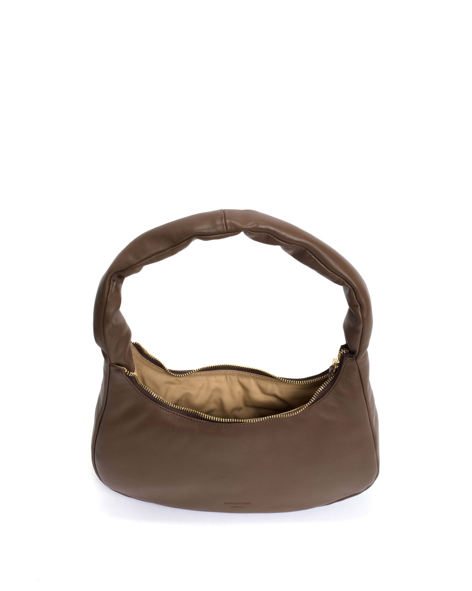 Shane grand pillow bag Soft calf Dark taupe - Anonymous Copenhagen