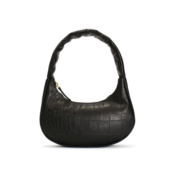 anonymous copenhagen Shane petite pillow bag Alligator calf Black