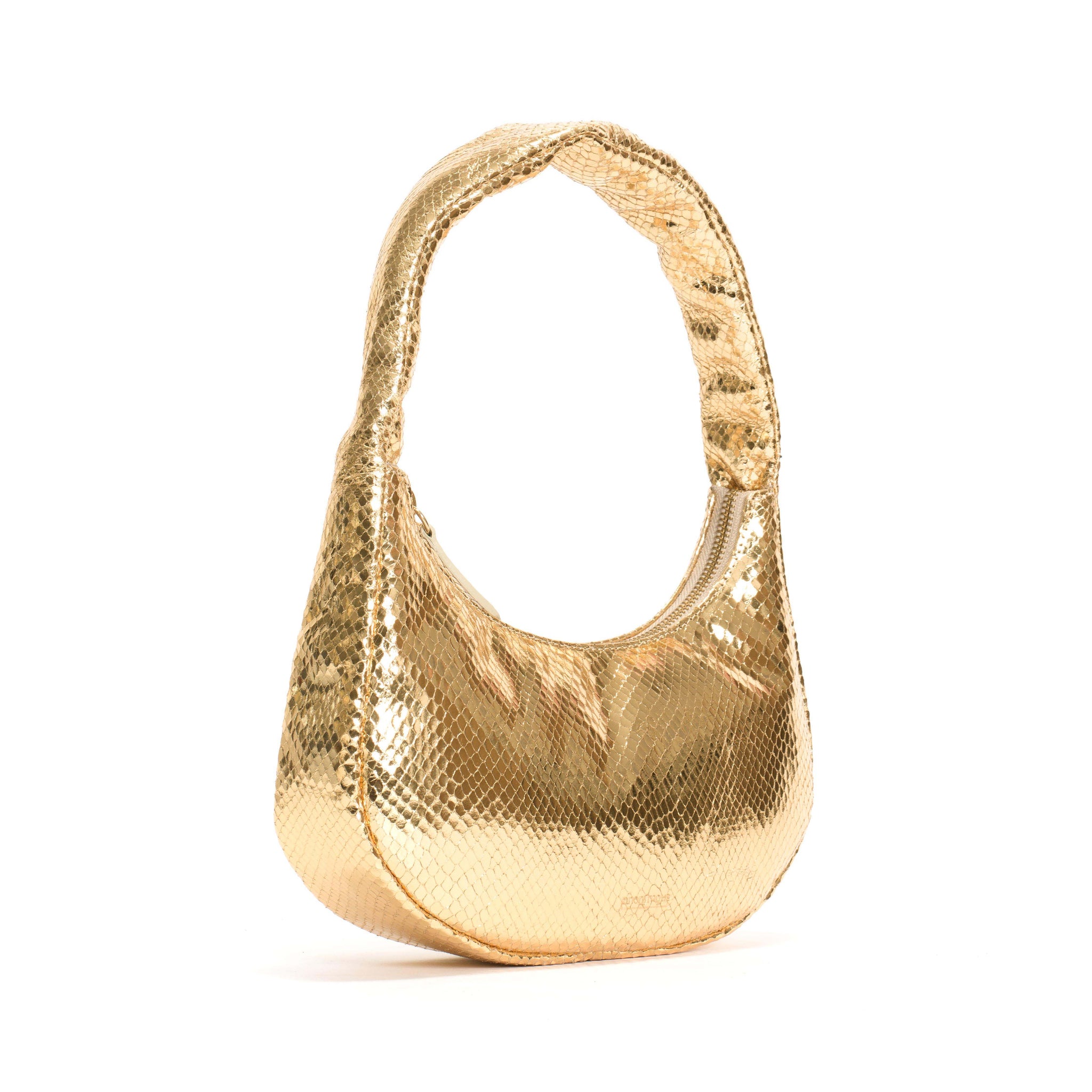 Shane petite pillow bag Snake metallic calf Gold - Anonymous Copenhagen