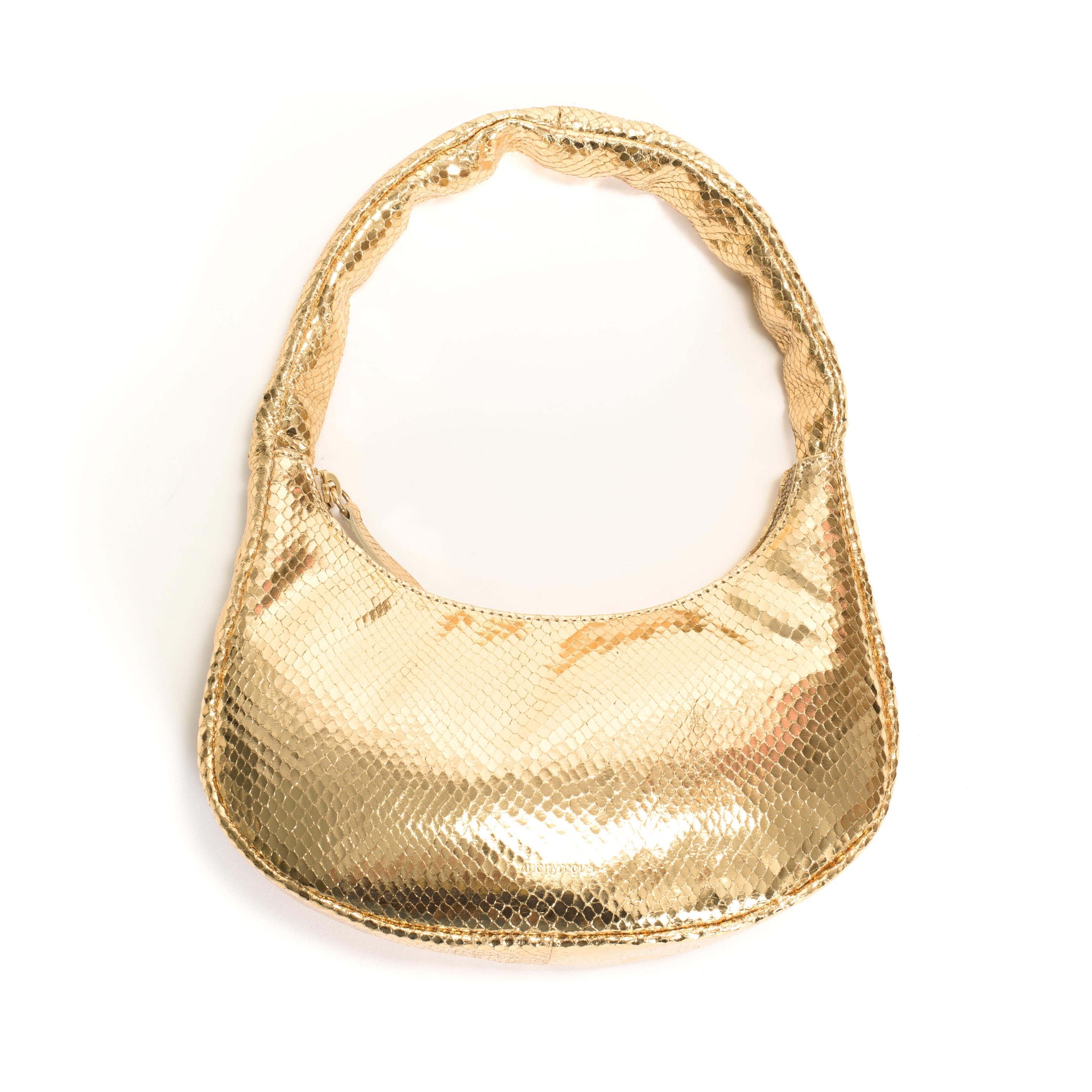 Shane petite pillow bag Snake metallic calf Gold - Anonymous Copenhagen