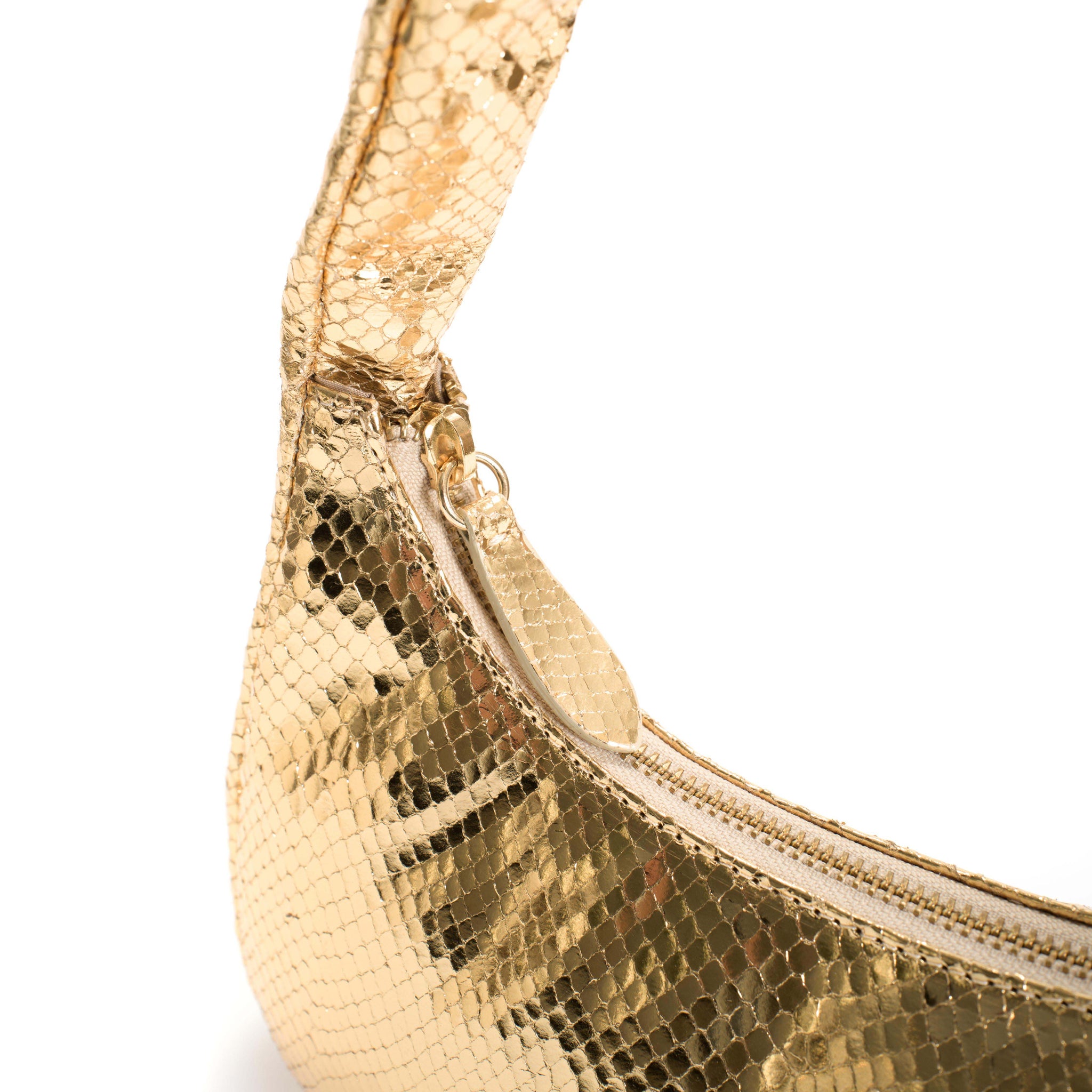 Shane petite pillow bag Snake metallic calf Gold - Anonymous Copenhagen