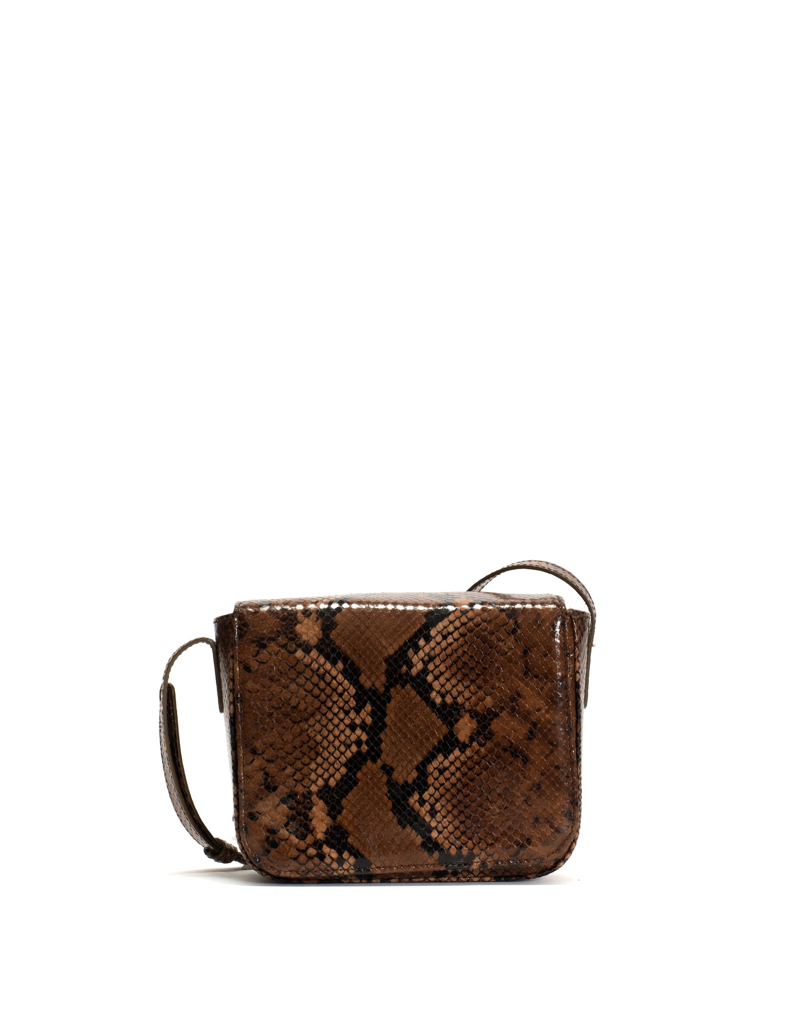 Sicha crossover bag Snake calf Hazelnut - Anonymous Copenhagen