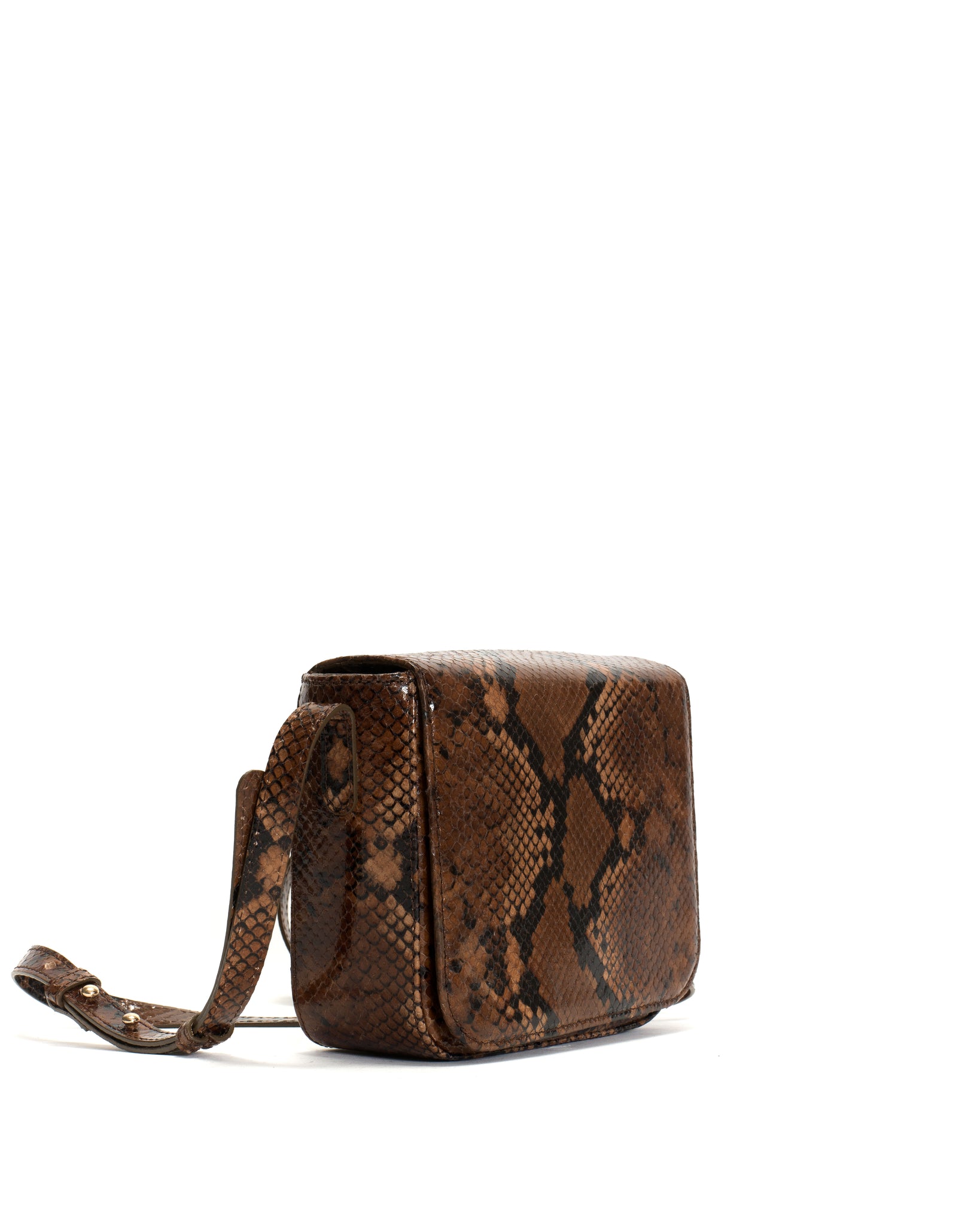 Sicha crossover bag Snake calf Hazelnut - Anonymous Copenhagen