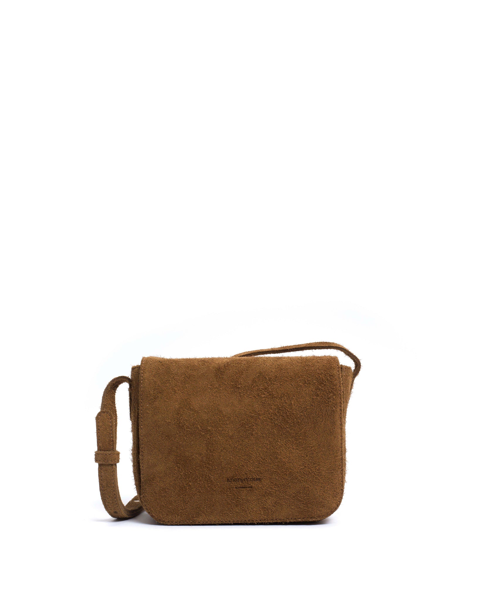 Sicha crossover bag Plushed calf suede Cinnamon - Anonymous Copenhagen