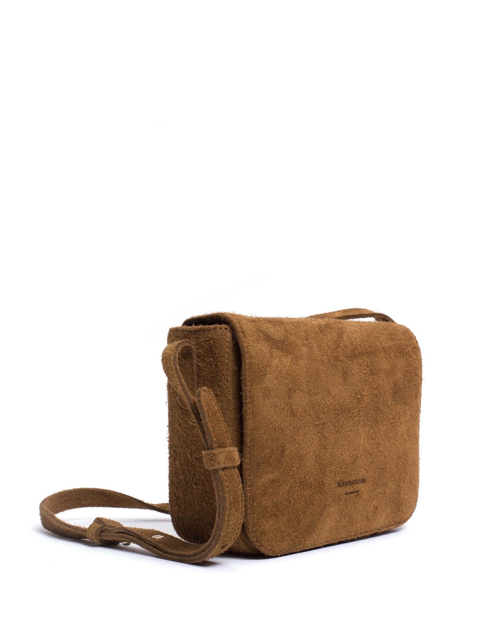 Sicha crossover bag Plushed calf suede Cinnamon - Anonymous Copenhagen
