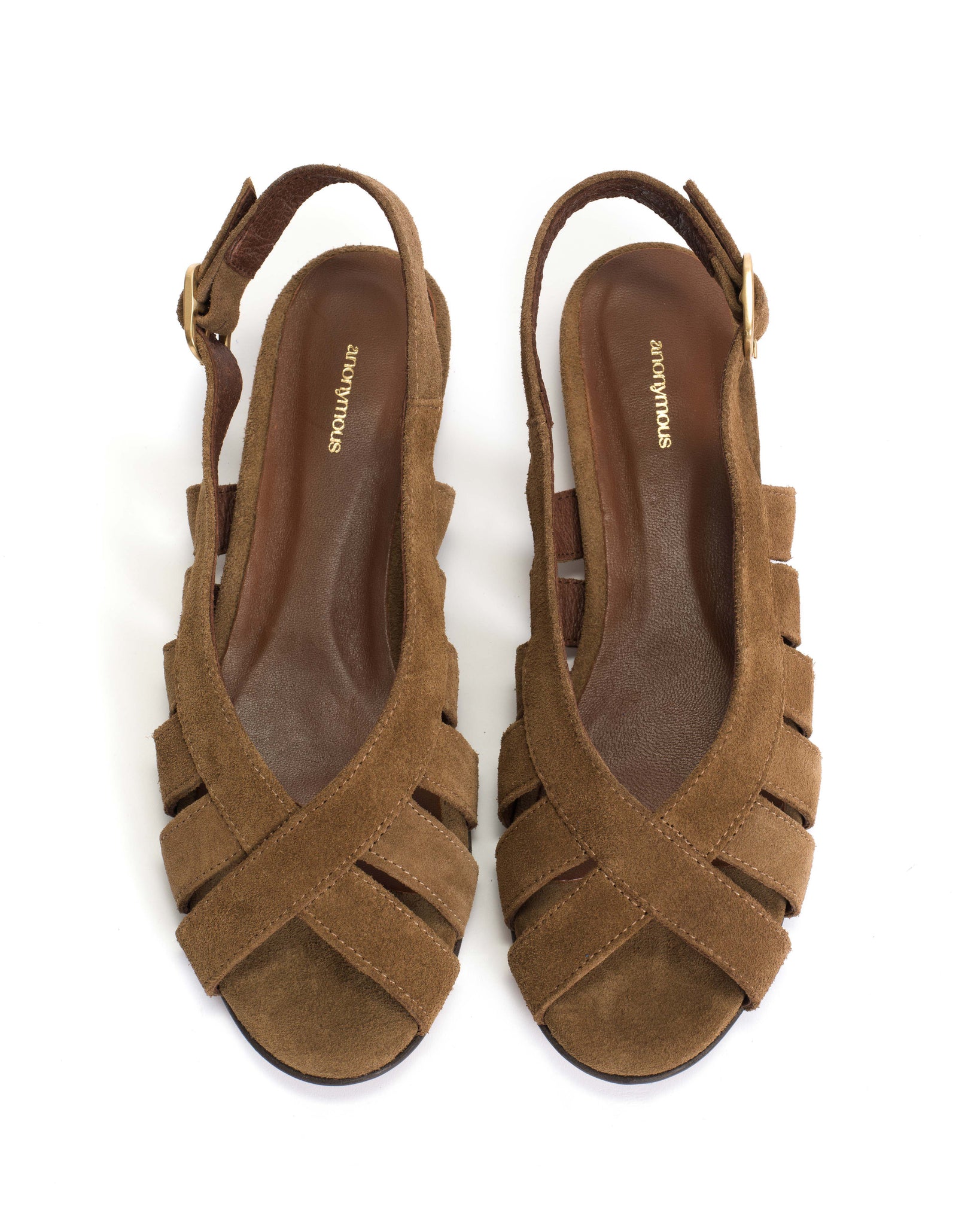 Sophie 20 Calf Suede Cinnamon - Anonymous Copenhagen