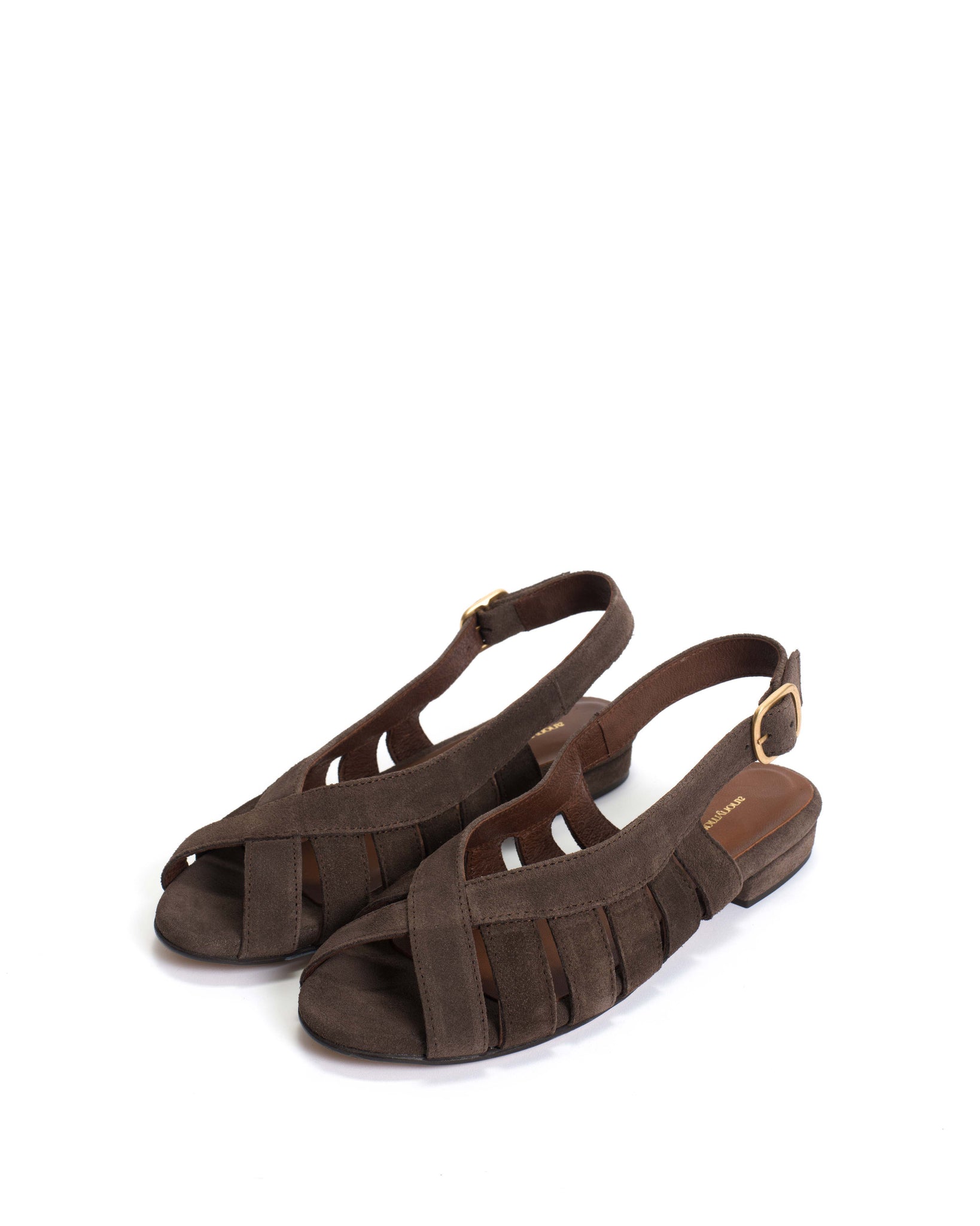 Sophie 20 Calf suede Coffee brown - Anonymous Copenhagen