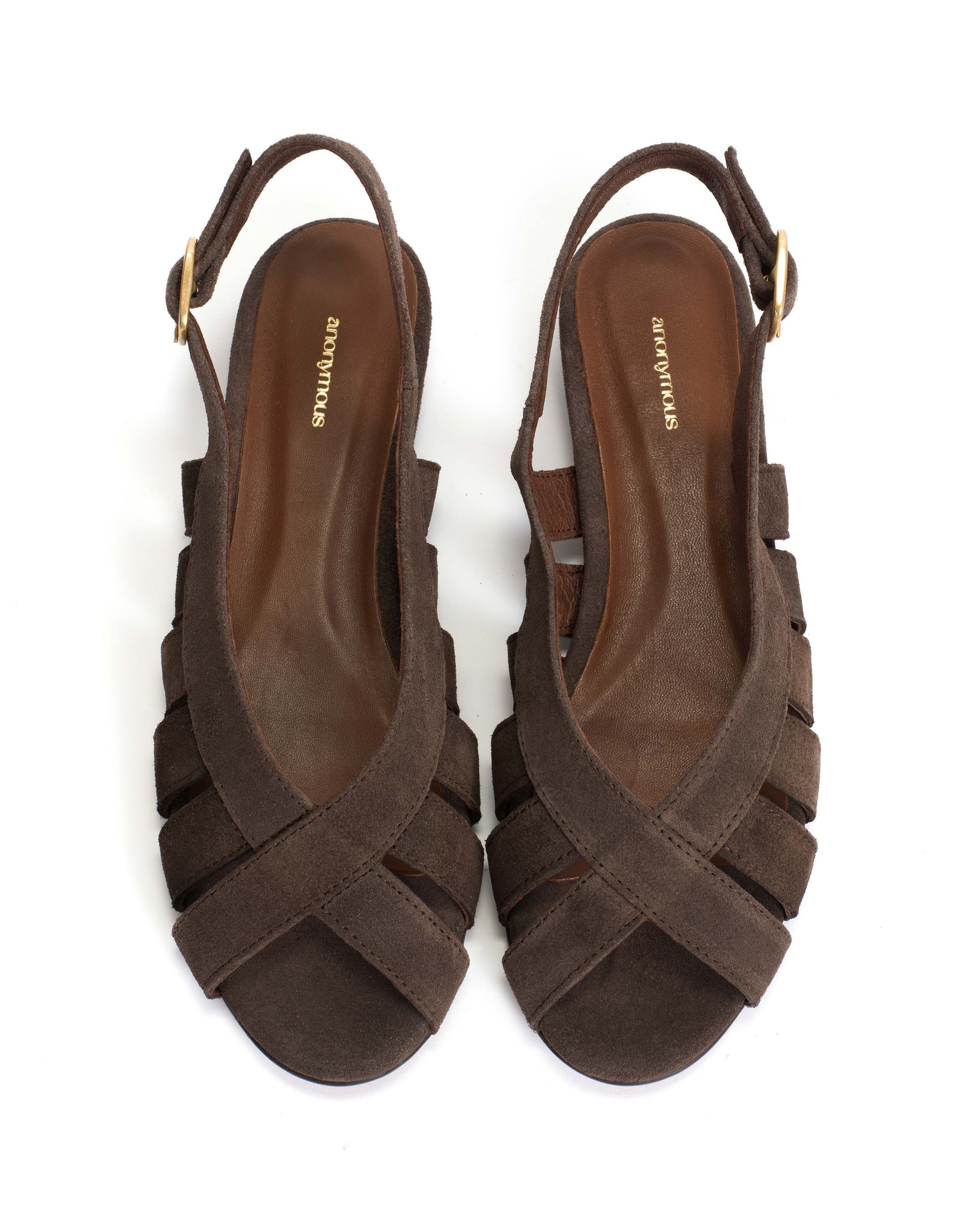 Sophie 20 Calf suede Coffee brown - Anonymous Copenhagen