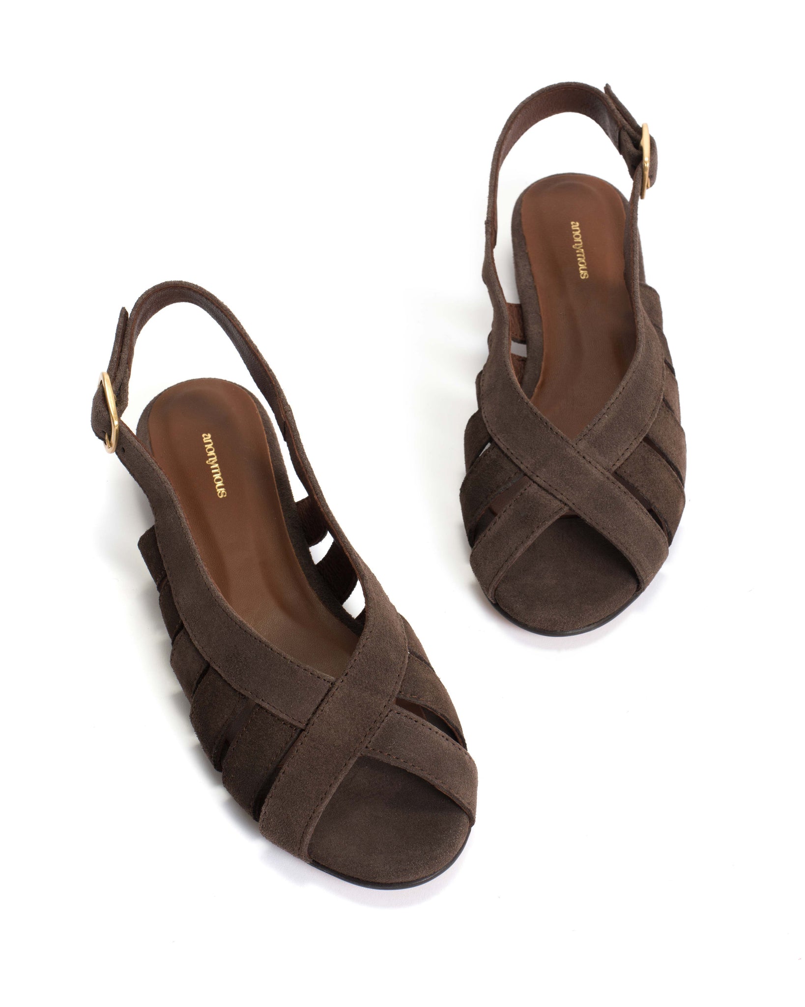 Sophie 20 Calf suede Coffee brown - Anonymous Copenhagen