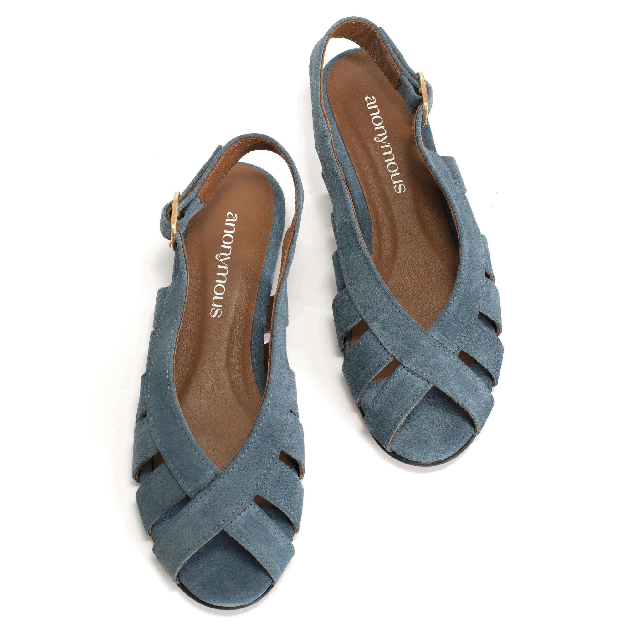 Sophie 20 Calf suede Denim blue - Anonymous Copenhagen