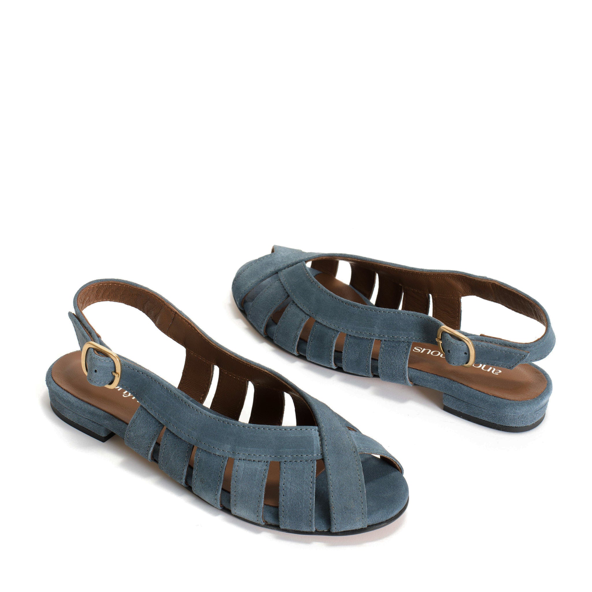 Sophie 20 Calf suede Denim blue - Anonymous Copenhagen