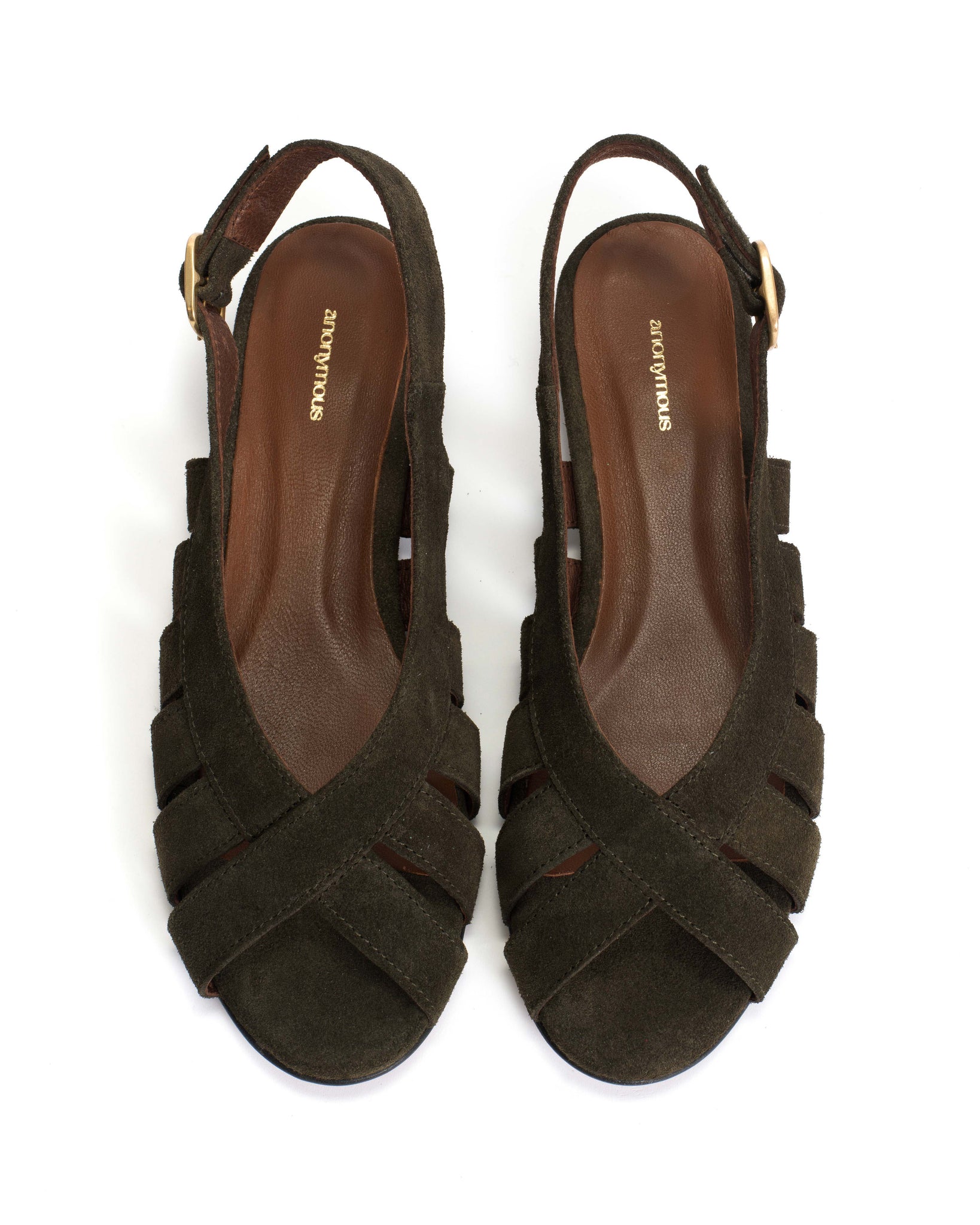 Sophie 20 Calf suede Moss green