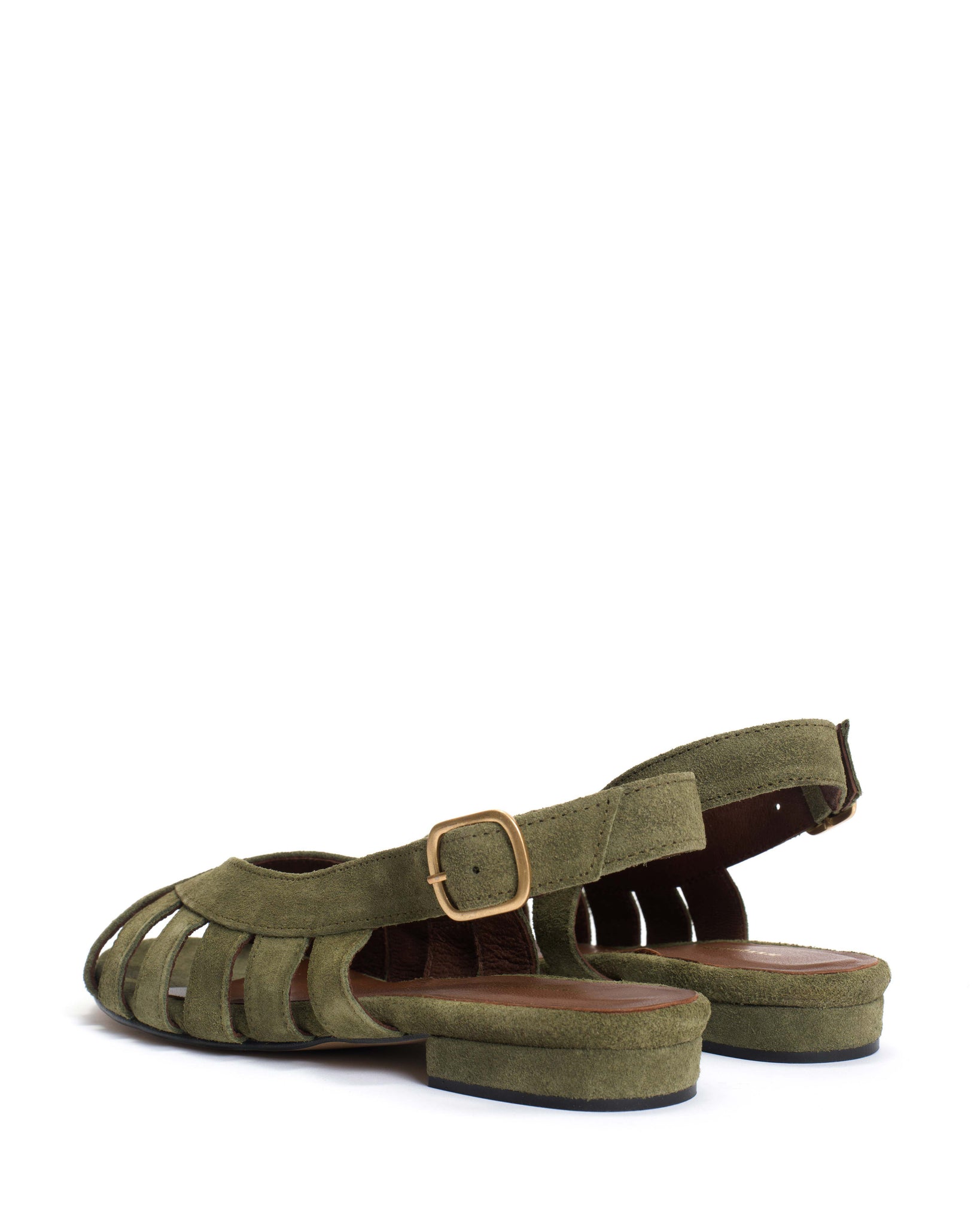 Sophie 20 Calf suede Olive green - Anonymous Copenhagen