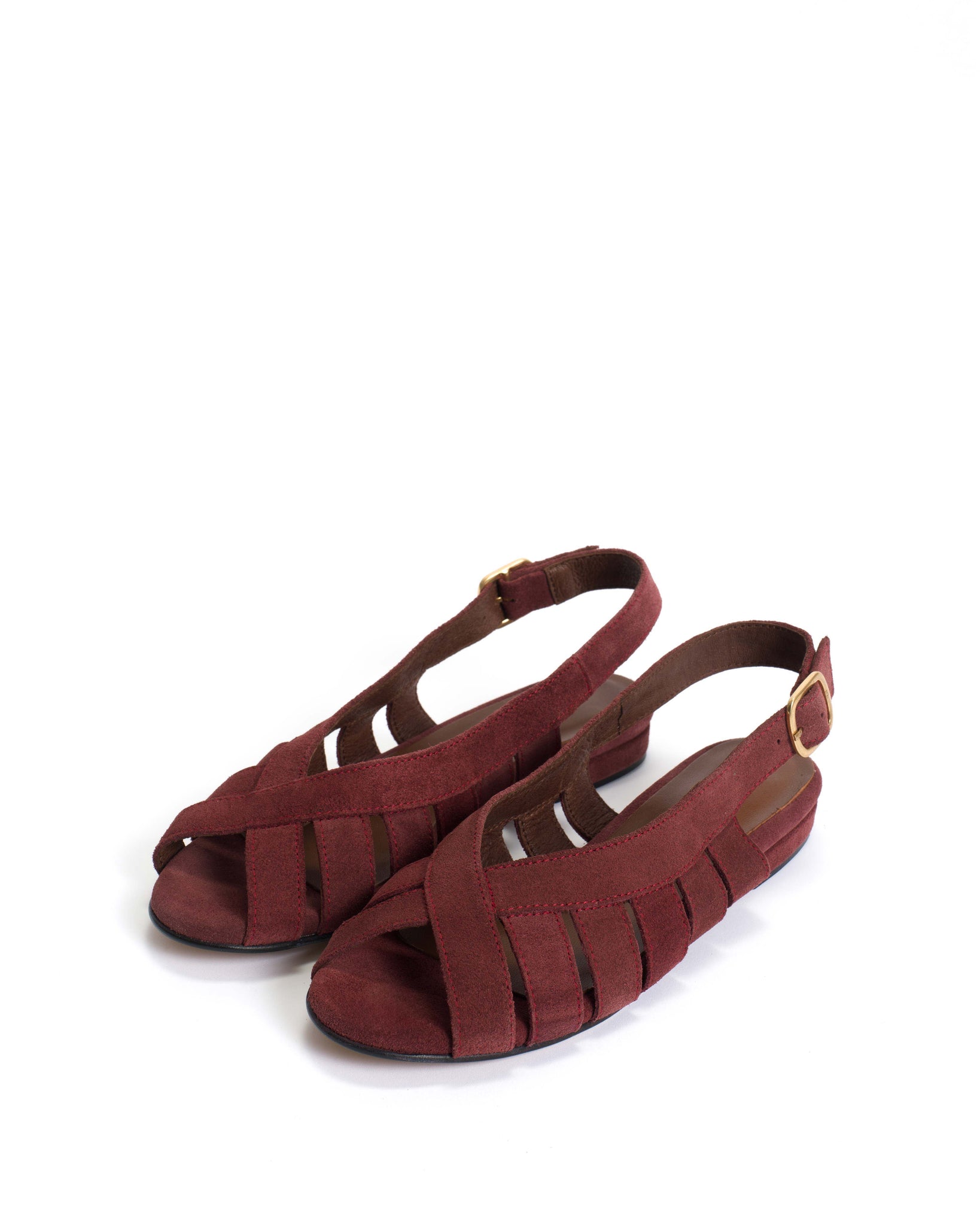 Sophie 20 Calf suede Pomegranate - Anonymous Copenhagen