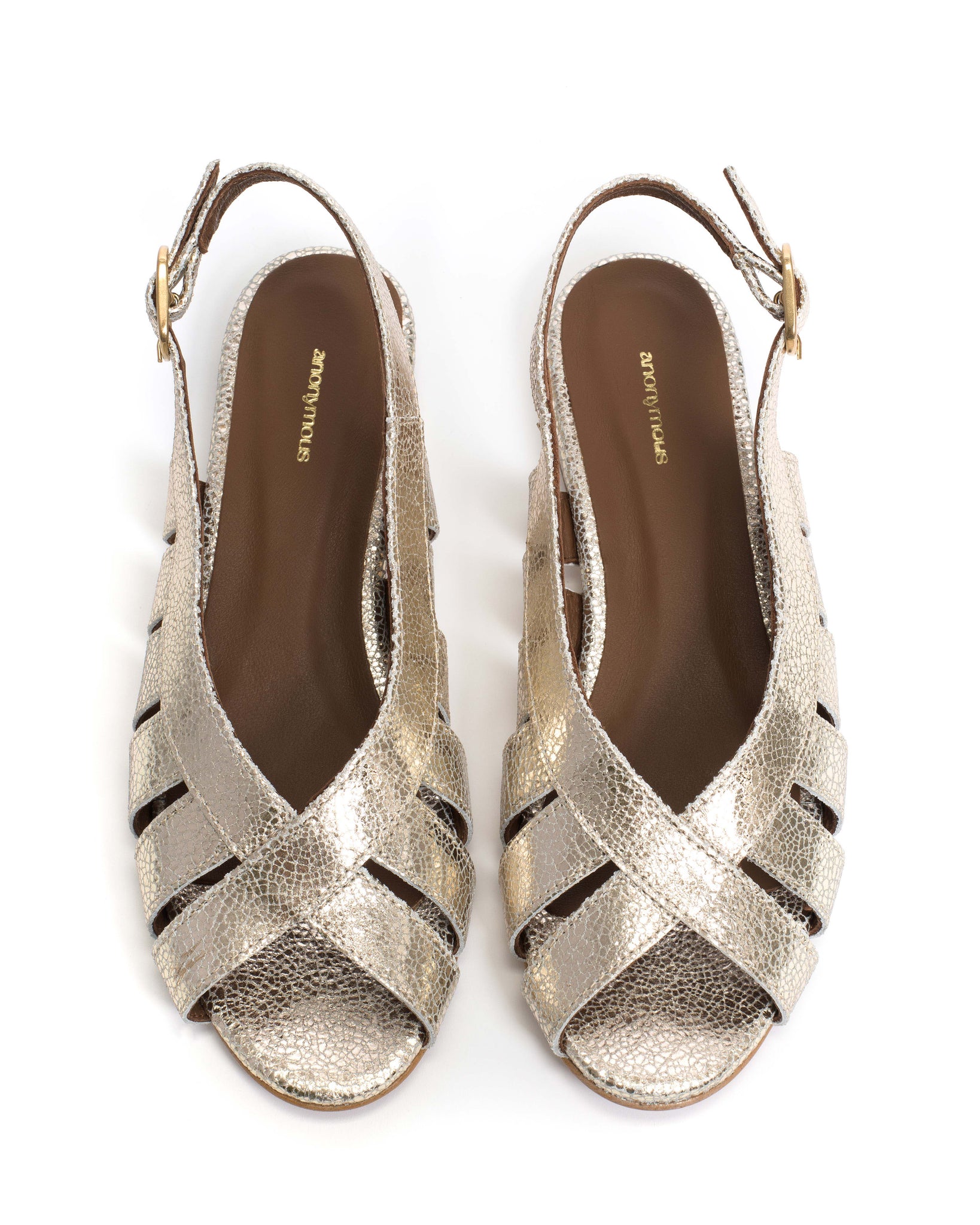 Sophie 20 Crackled metallic goat Champagne - Anonymous Copenhagen