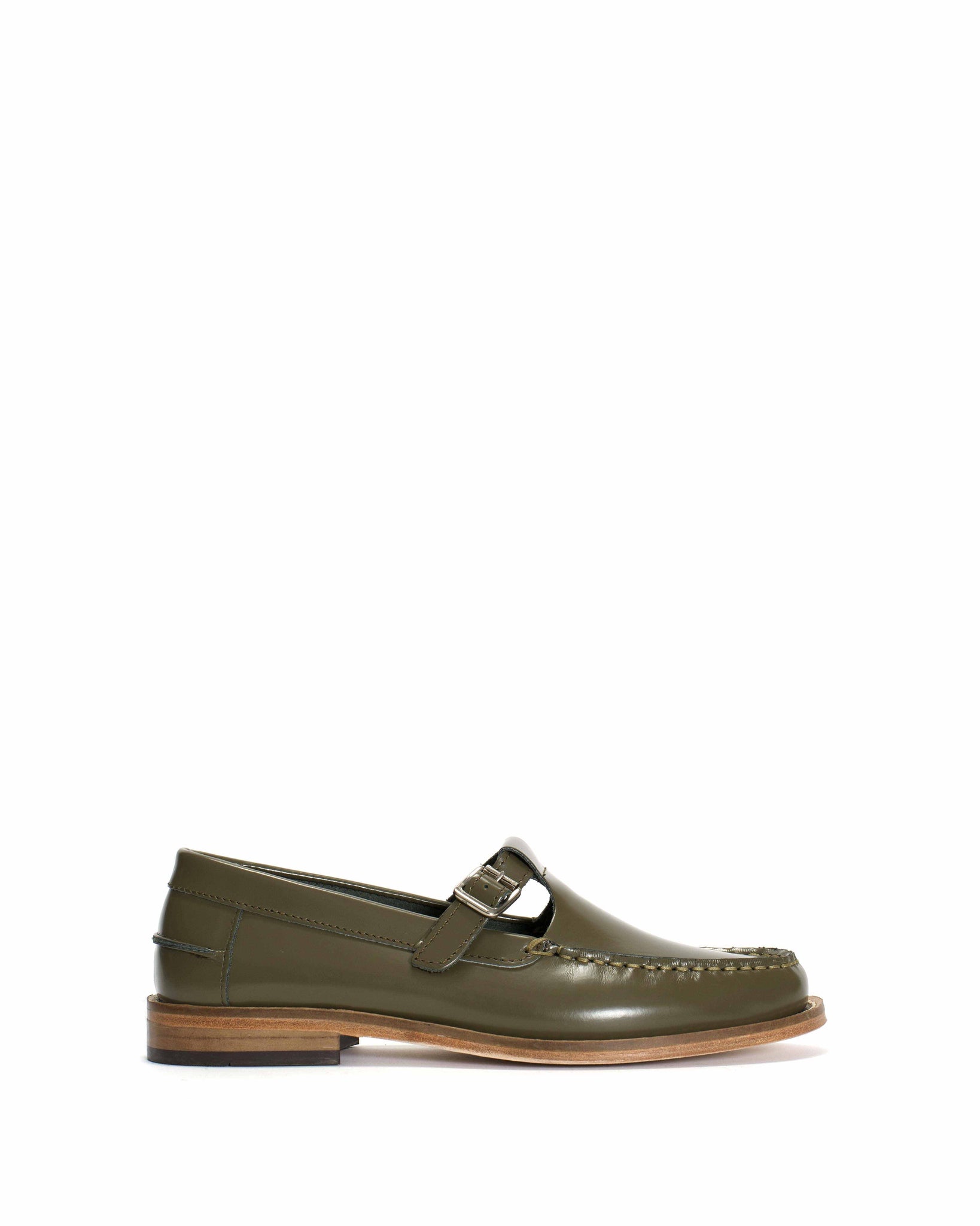 Dico Loafer t-bar Polido Olive green - Anonymous Copenhagen