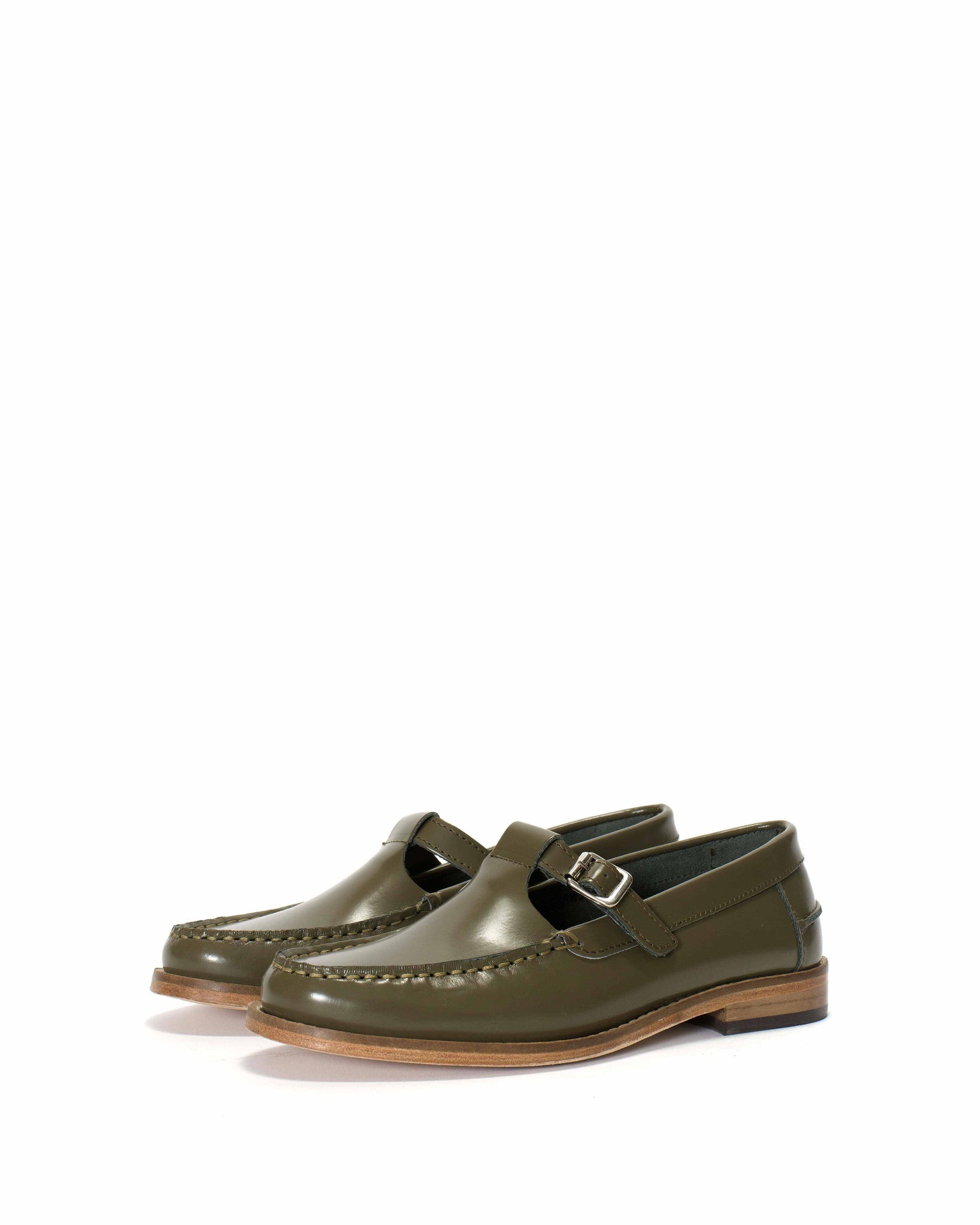 Dico Loafer t-bar Polido Olive green - Anonymous Copenhagen