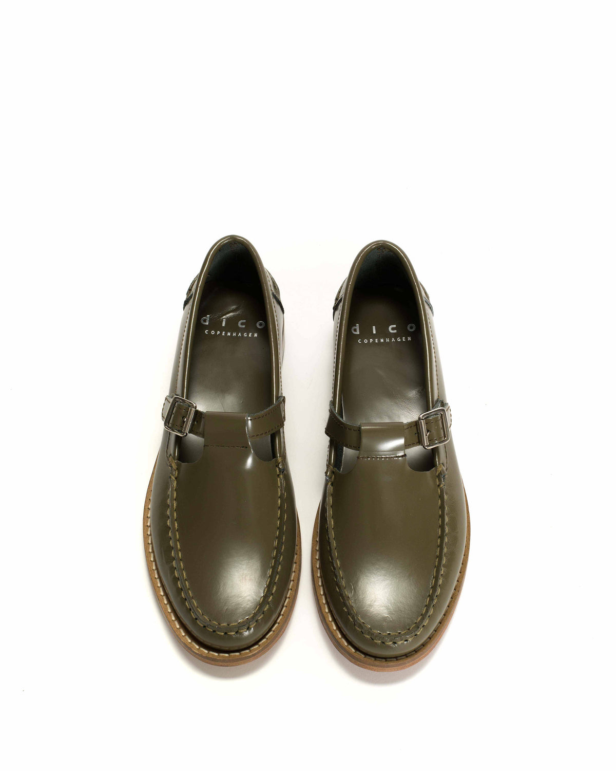 Dico Loafer t-bar Polido Olive green