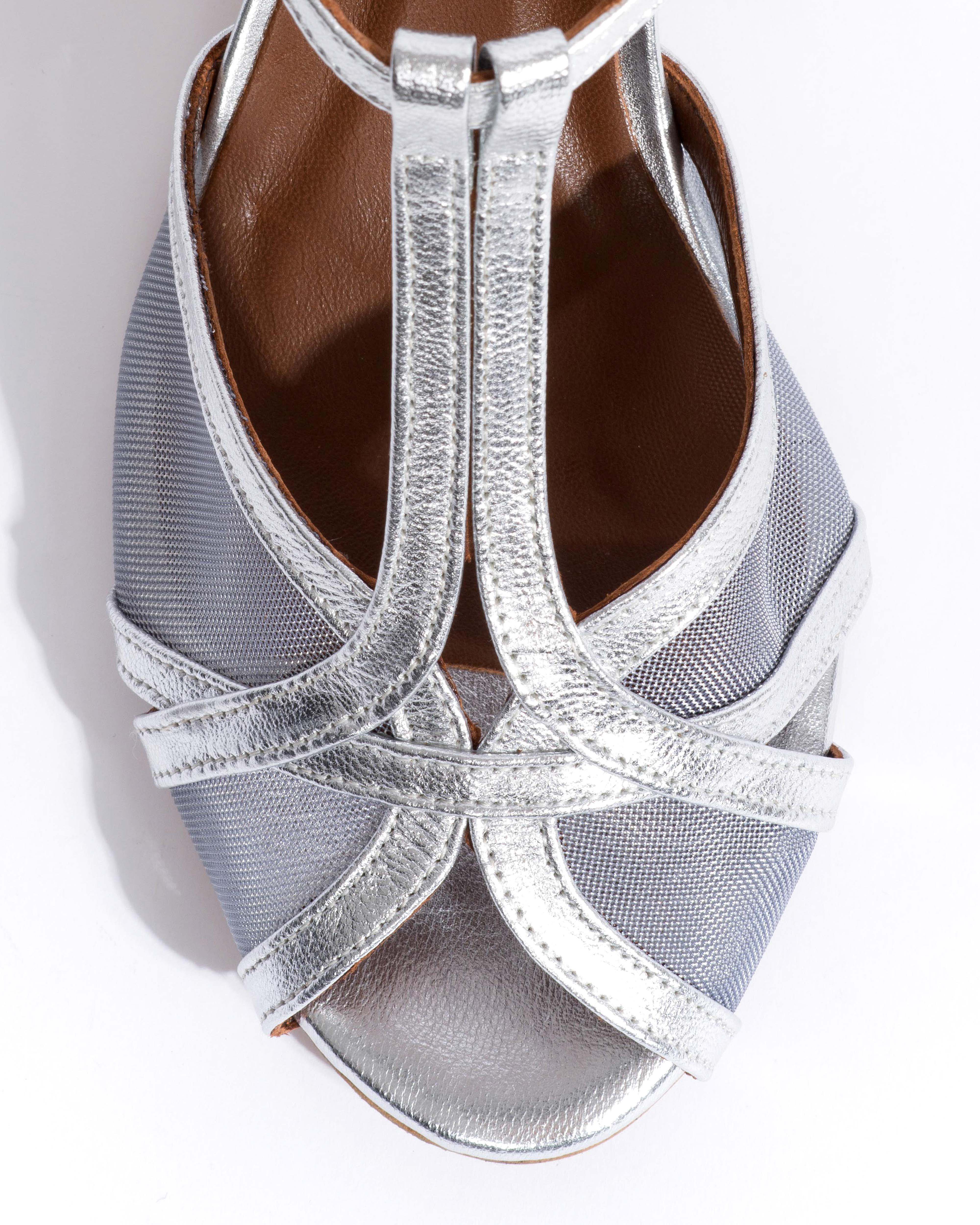 Therese 55 mesh Metallic goat & mesh Silver