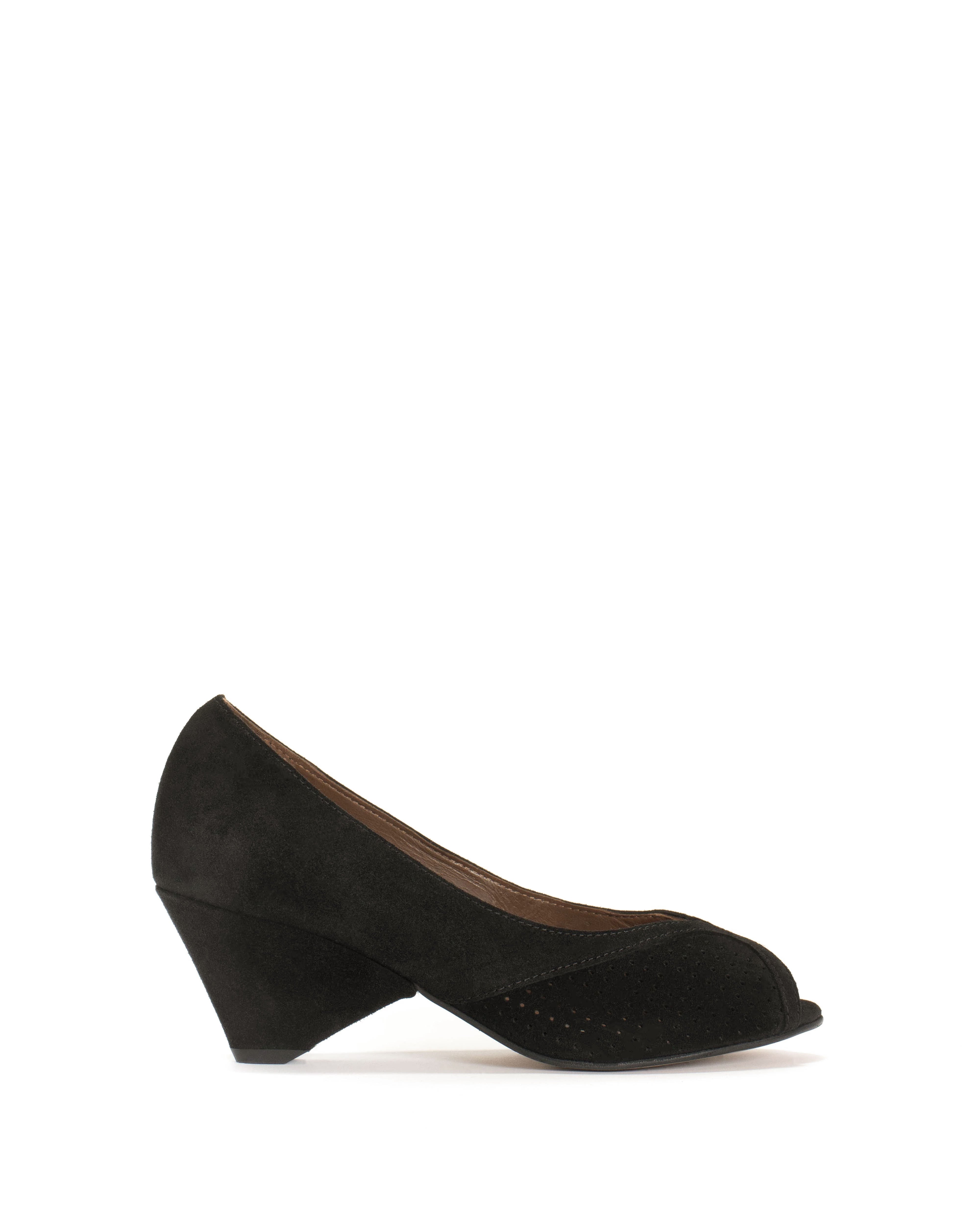 Tiffany triangle Calf suede Black