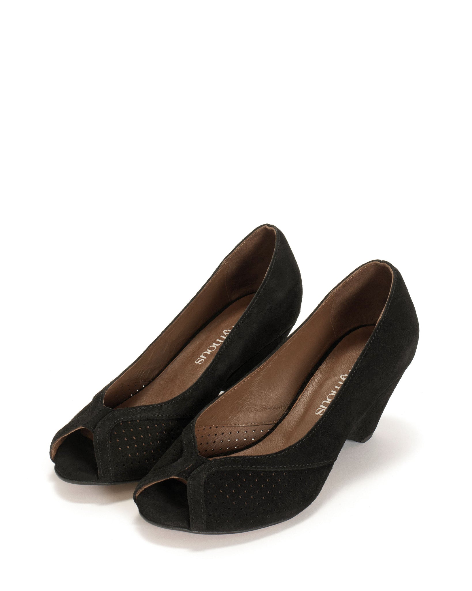 Tiffany triangle Calf suede Black - Anonymous Copenhagen Heels