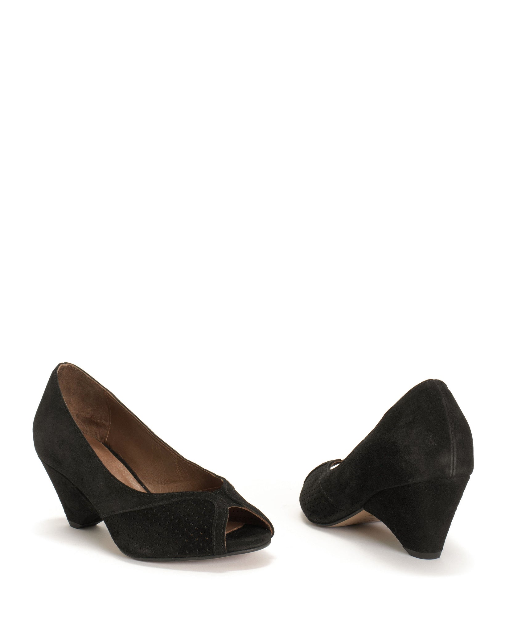 Tiffany triangle Calf suede Black - Anonymous Copenhagen Heels