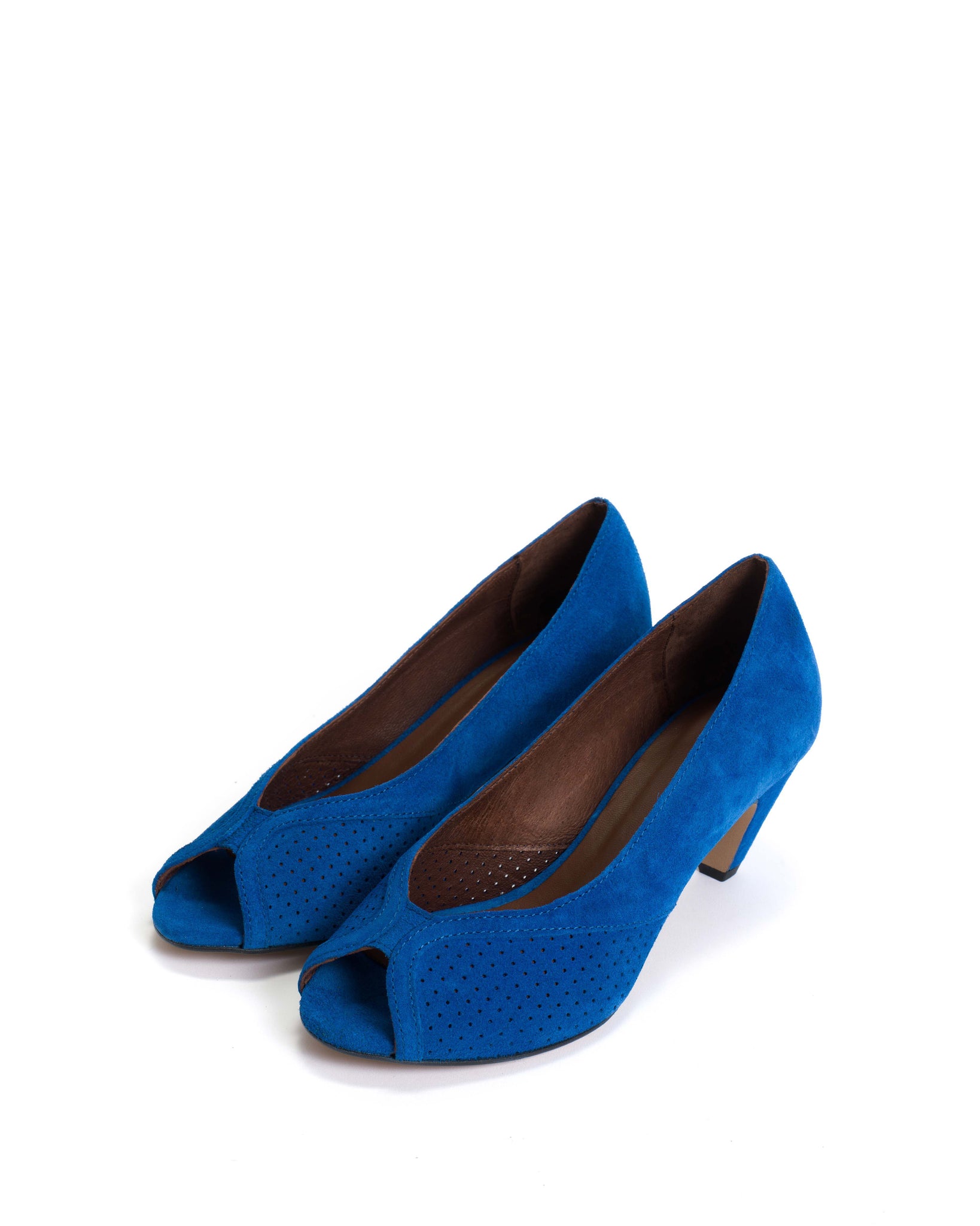 Tiffany stiletto Calf suede Electric blue - Anonymous Copenhagen