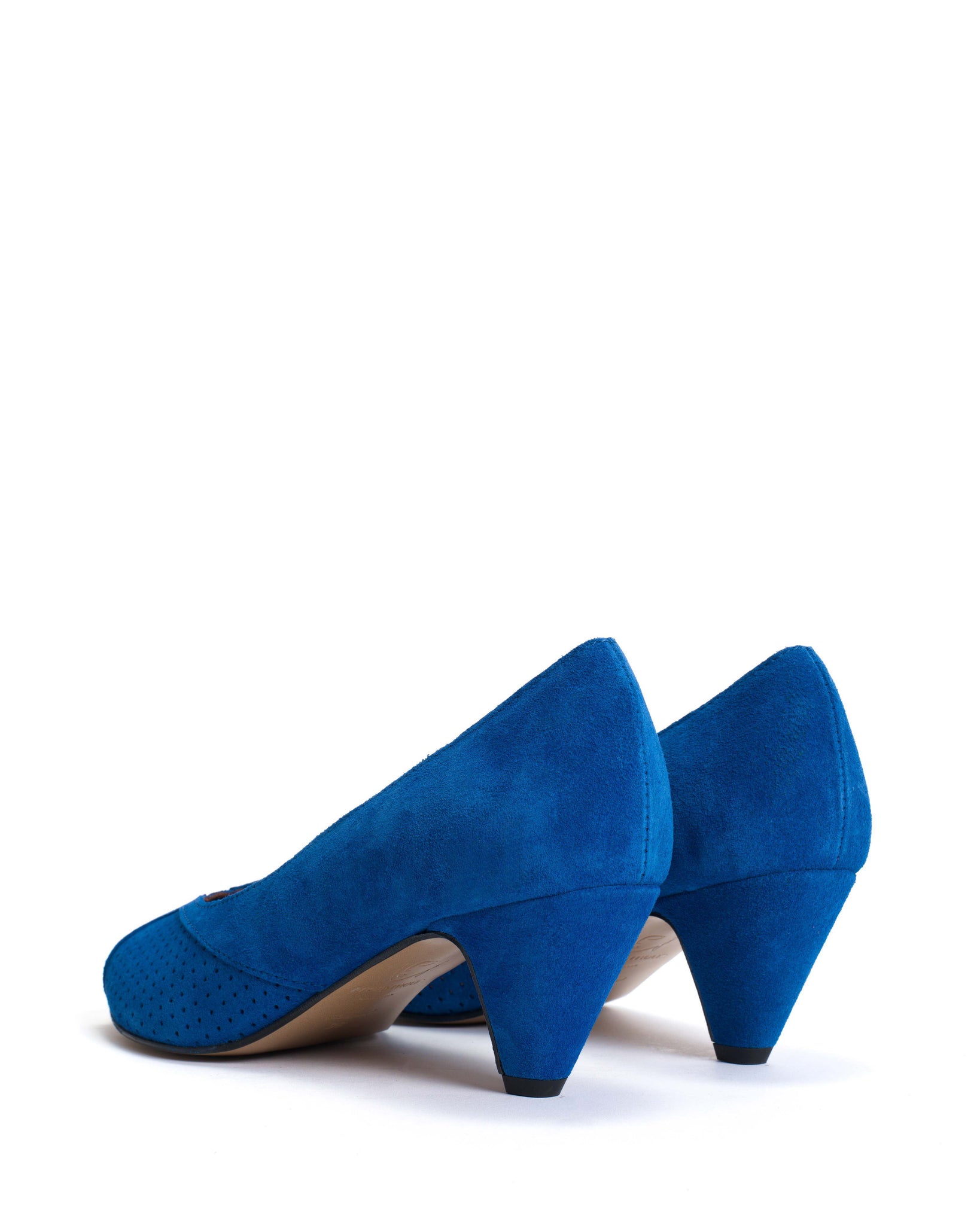 Tiffany stiletto Calf suede Electric blue - Anonymous Copenhagen