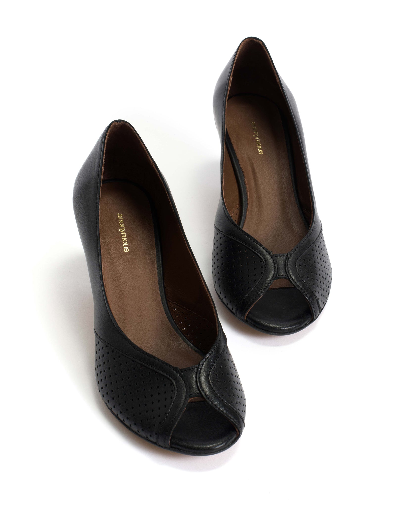 Tiffany stiletto Shiny lamb Black - Anonymous Copenhagen