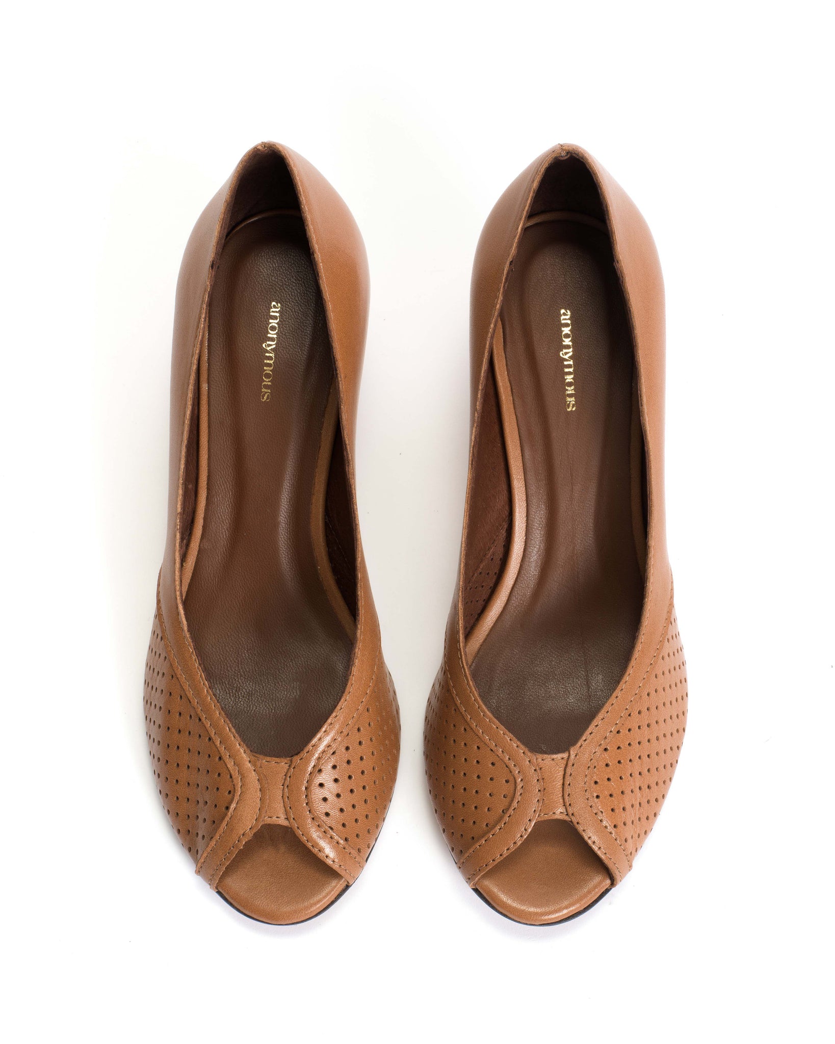 Tiffany stiletto Shiny lamb Caramel - Anonymous Copenhagen