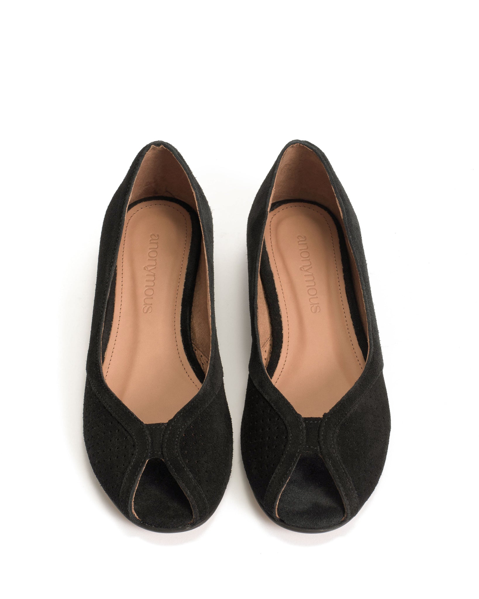 Tiffy Calf suede Black - Anonymous Copenhagen Flat-loafers & ballerinas & pumps