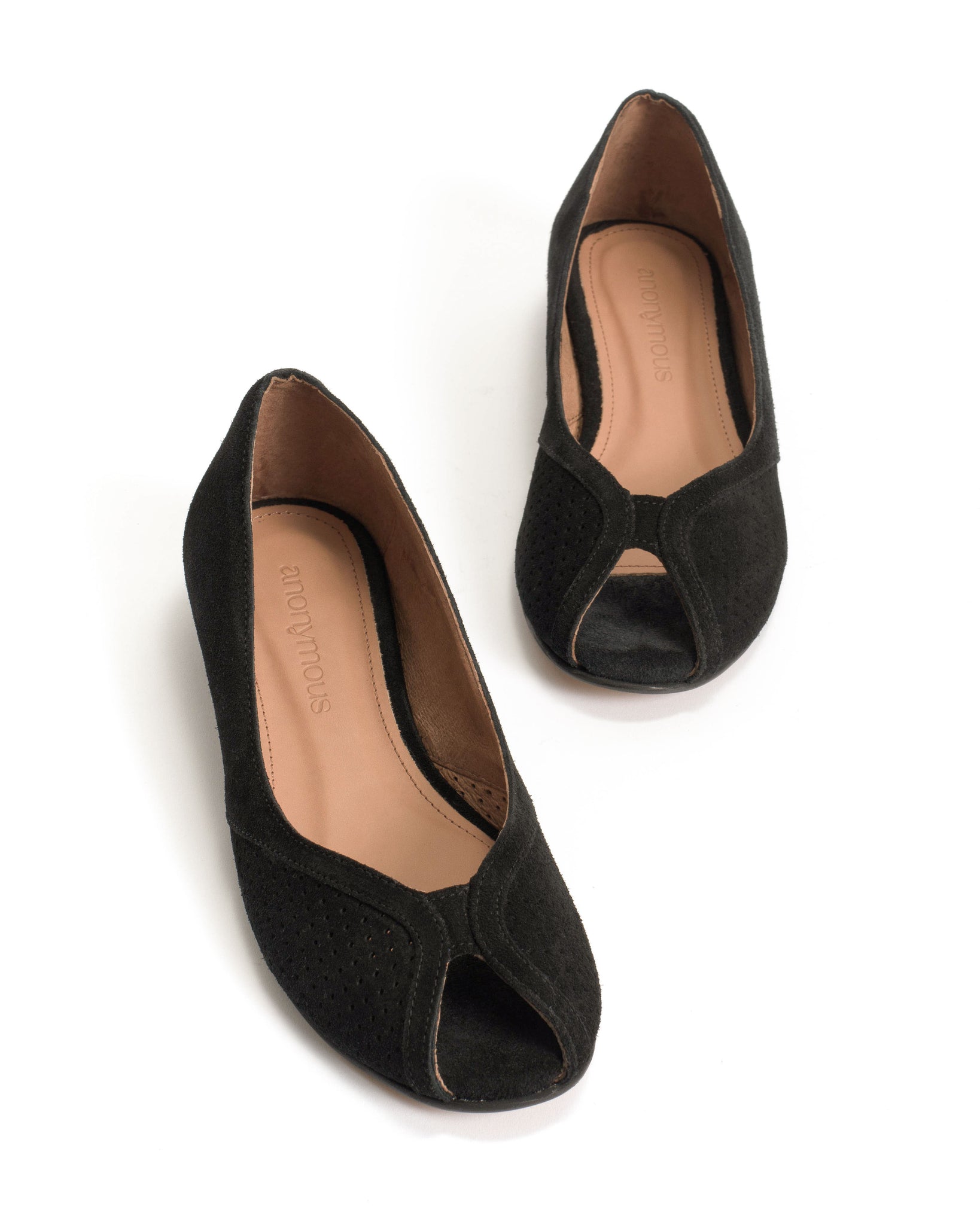 Tiffy Calf suede Black - Anonymous Copenhagen Flat-loafers & ballerinas & pumps
