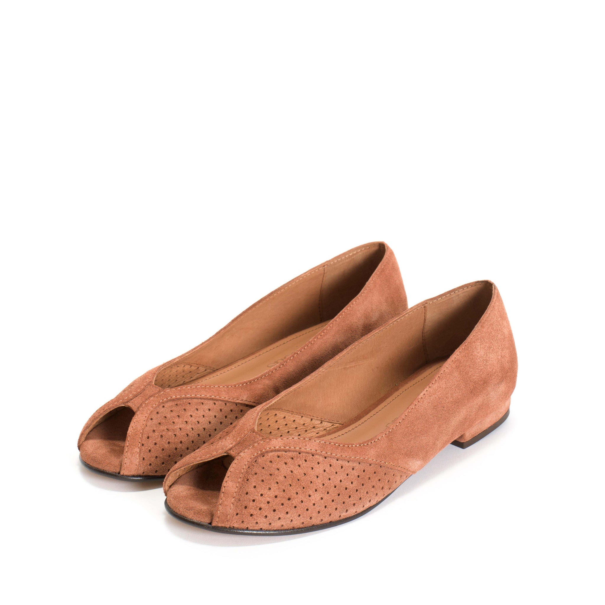 Tiffy Calf suede Natural Coral - Anonymous Copenhagen