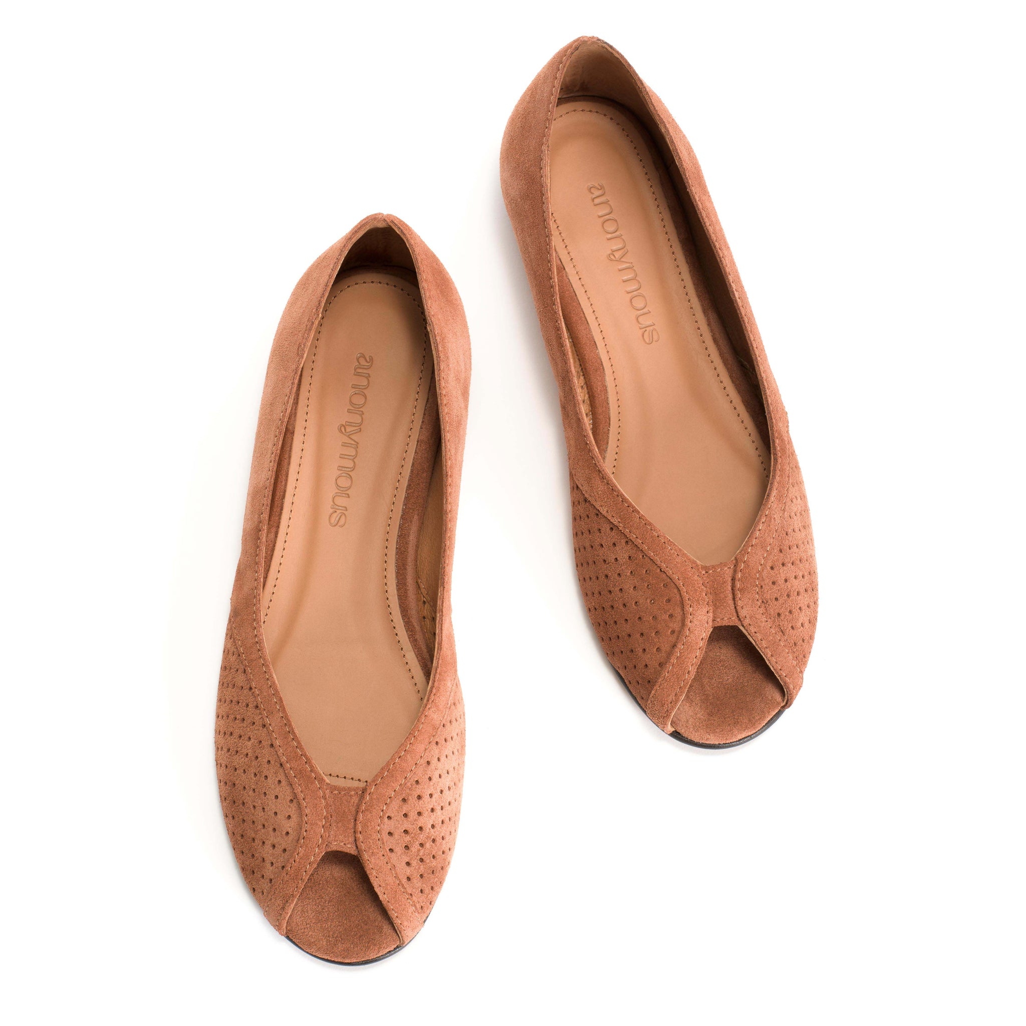 Tiffy Calf suede Natural Coral - Anonymous Copenhagen