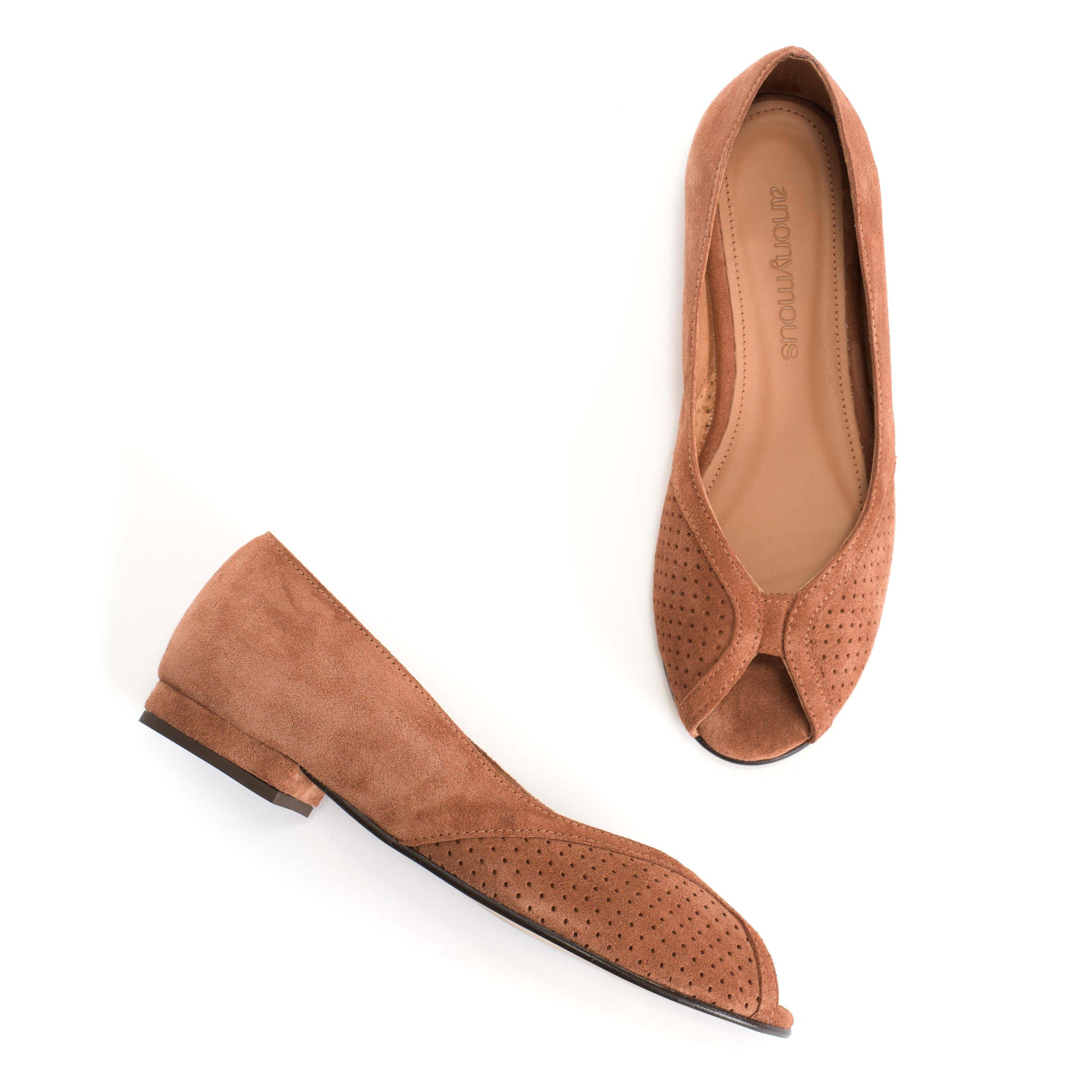 Tiffy Calf suede Natural Coral - Anonymous Copenhagen