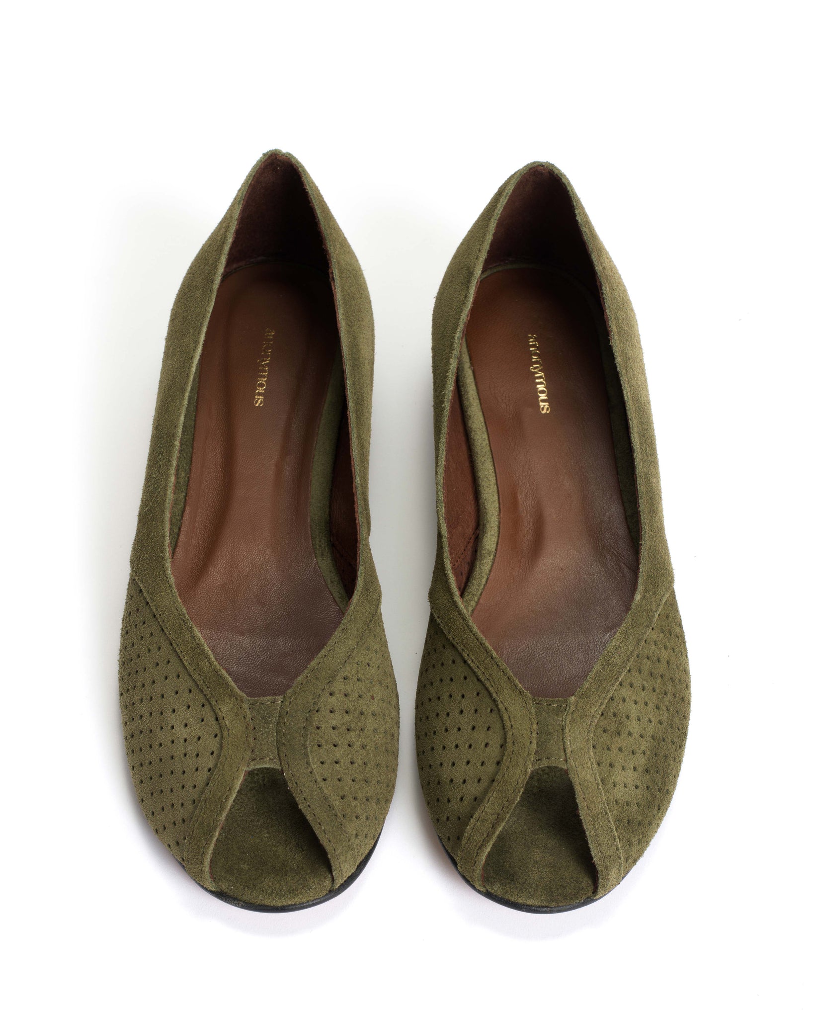 Tiffy Calf suede Olive green - Anonymous Copenhagen