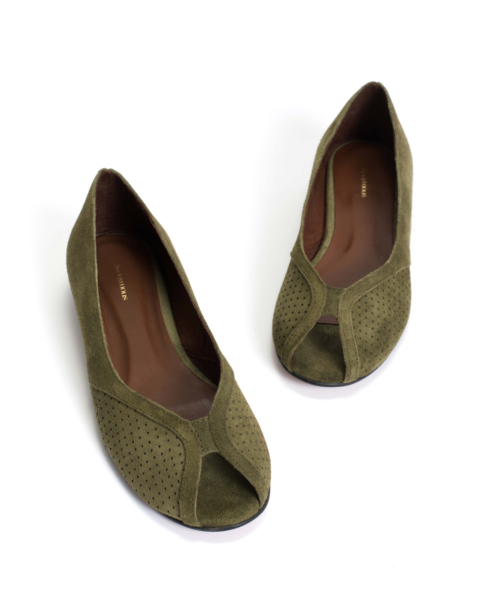 Tiffy Calf suede Olive green - Anonymous Copenhagen