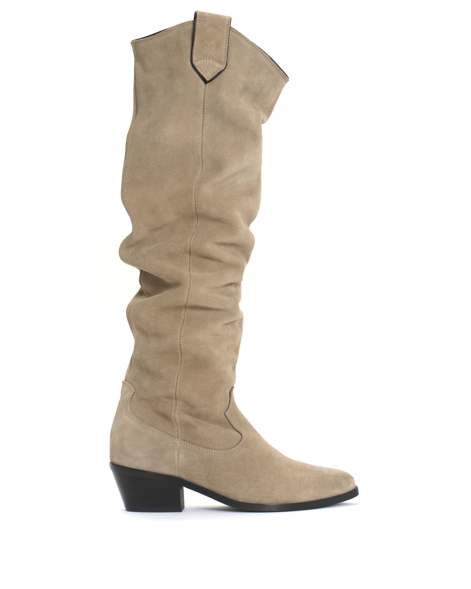 Trisha 35 Calf suede Sage grey - Anonymous Copenhagen