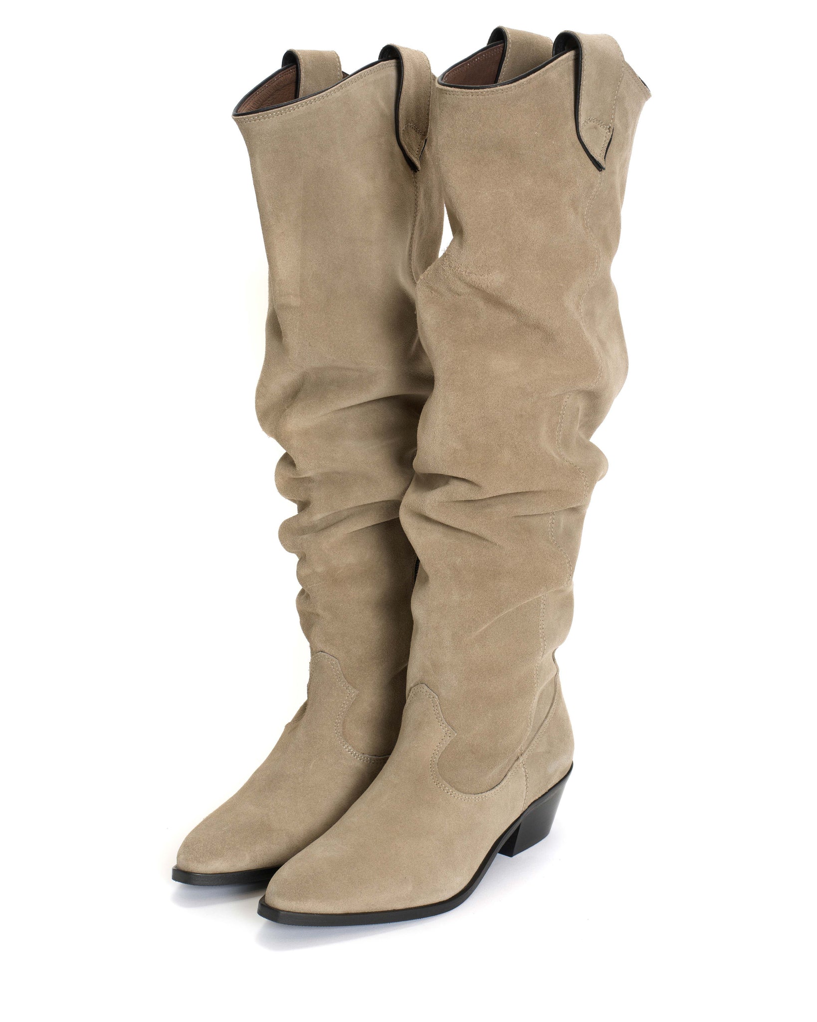 Trisha 35 Calf suede Sage grey - Anonymous Copenhagen