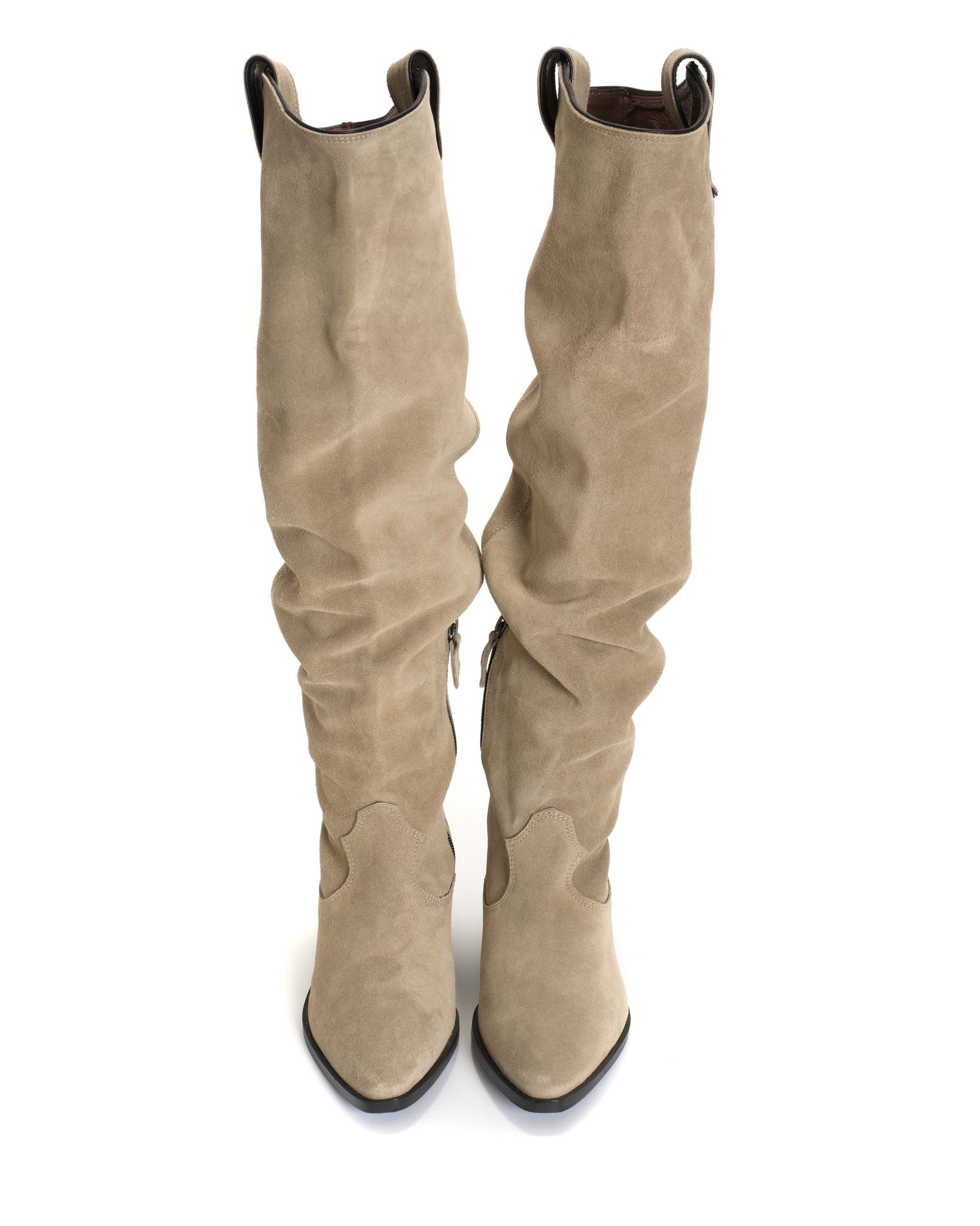 Trisha 35 Calf suede Sage grey - Anonymous Copenhagen