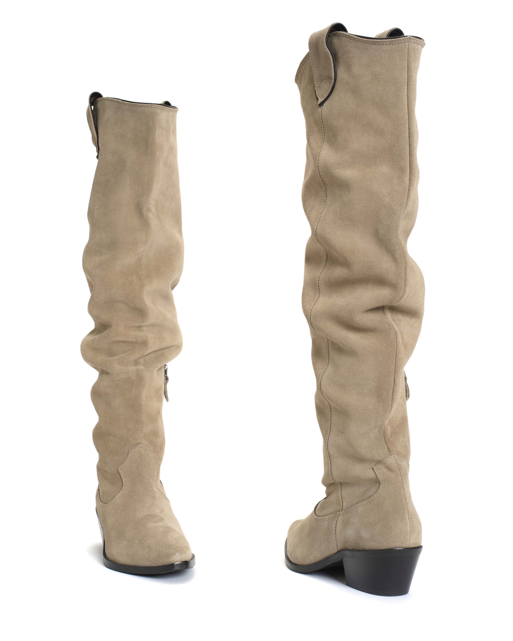 Trisha 35 Calf suede Sage grey - Anonymous Copenhagen