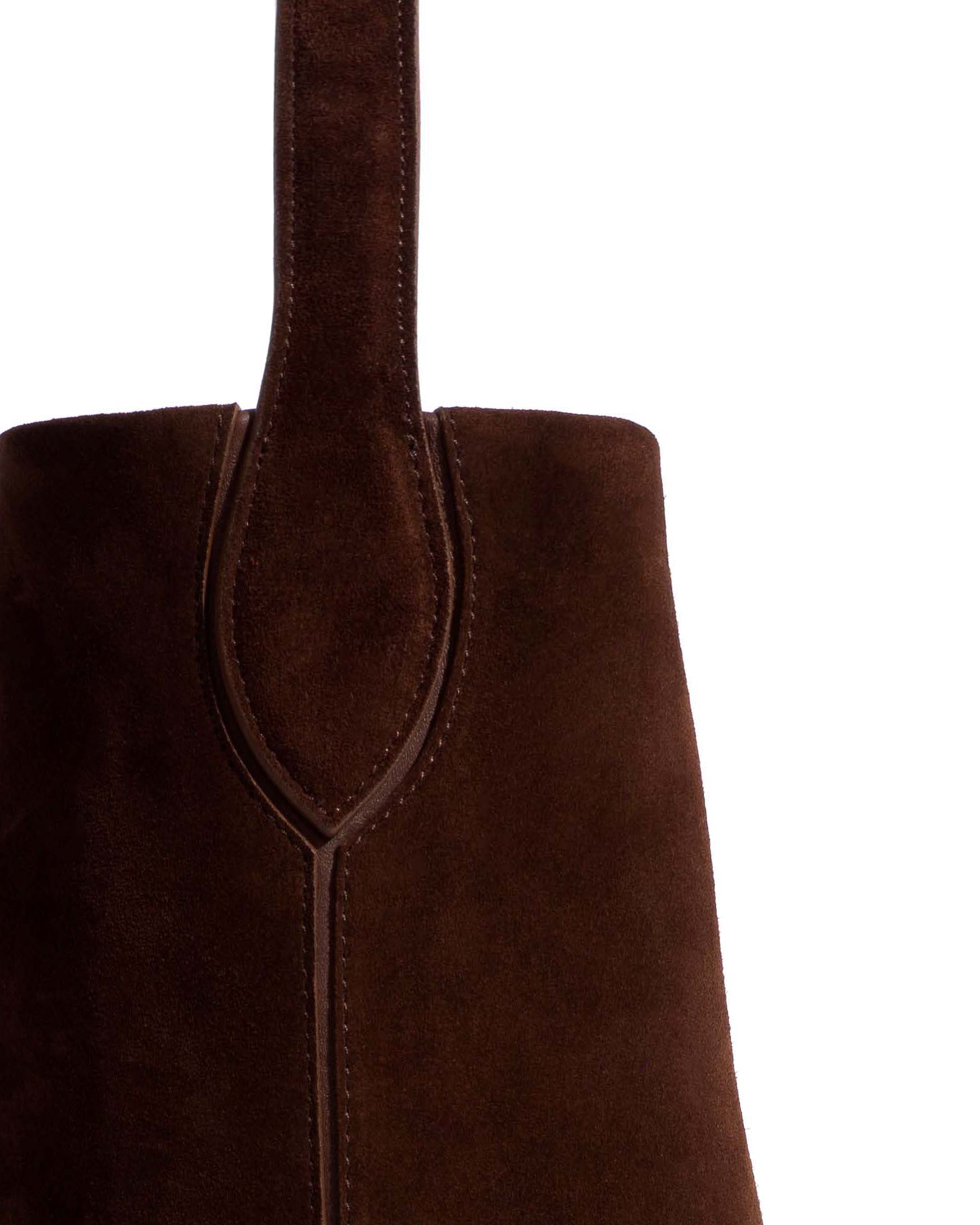 Versa everyday bag Calf suede Chocolate
