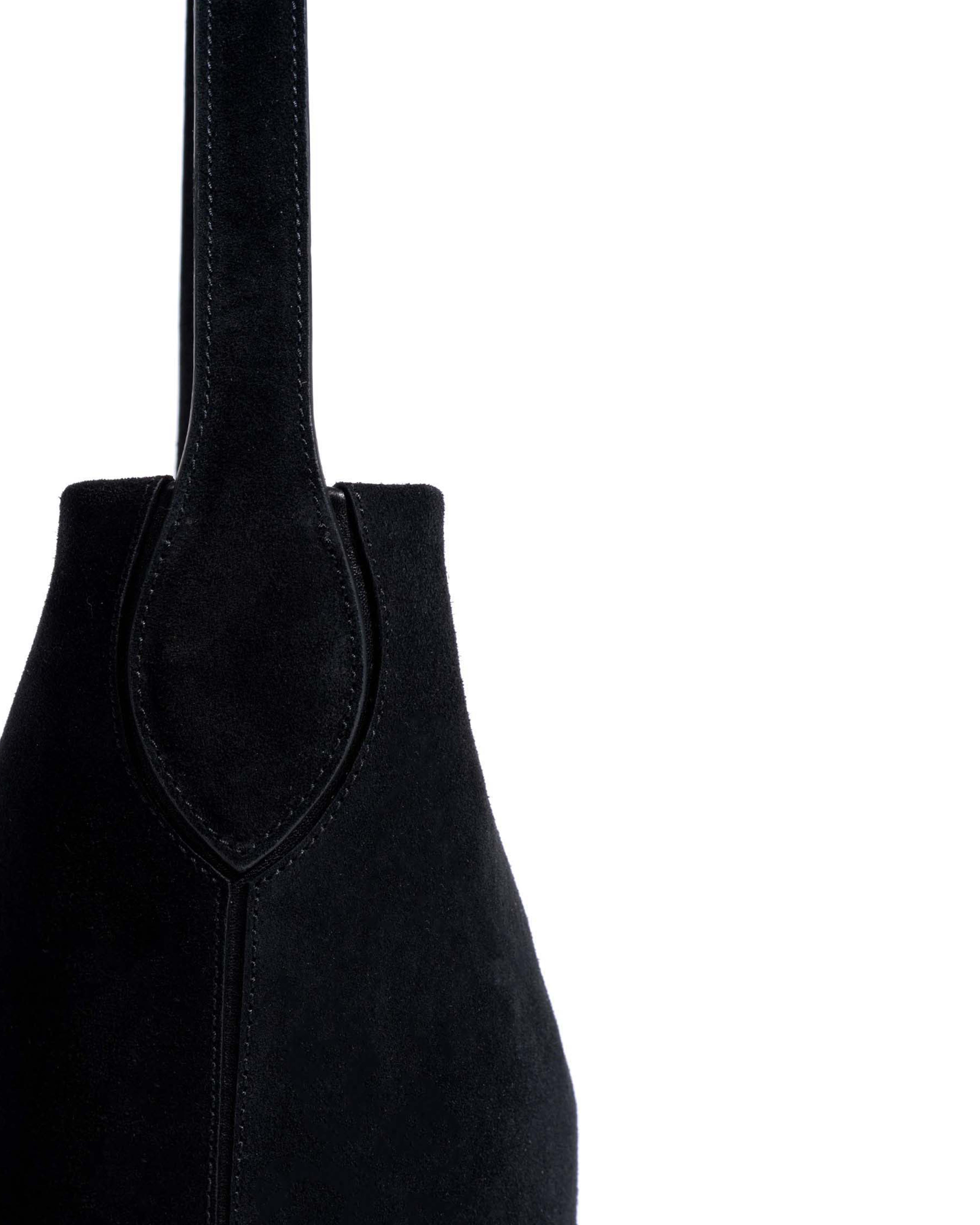 Versa petite bag Calf suede Black
