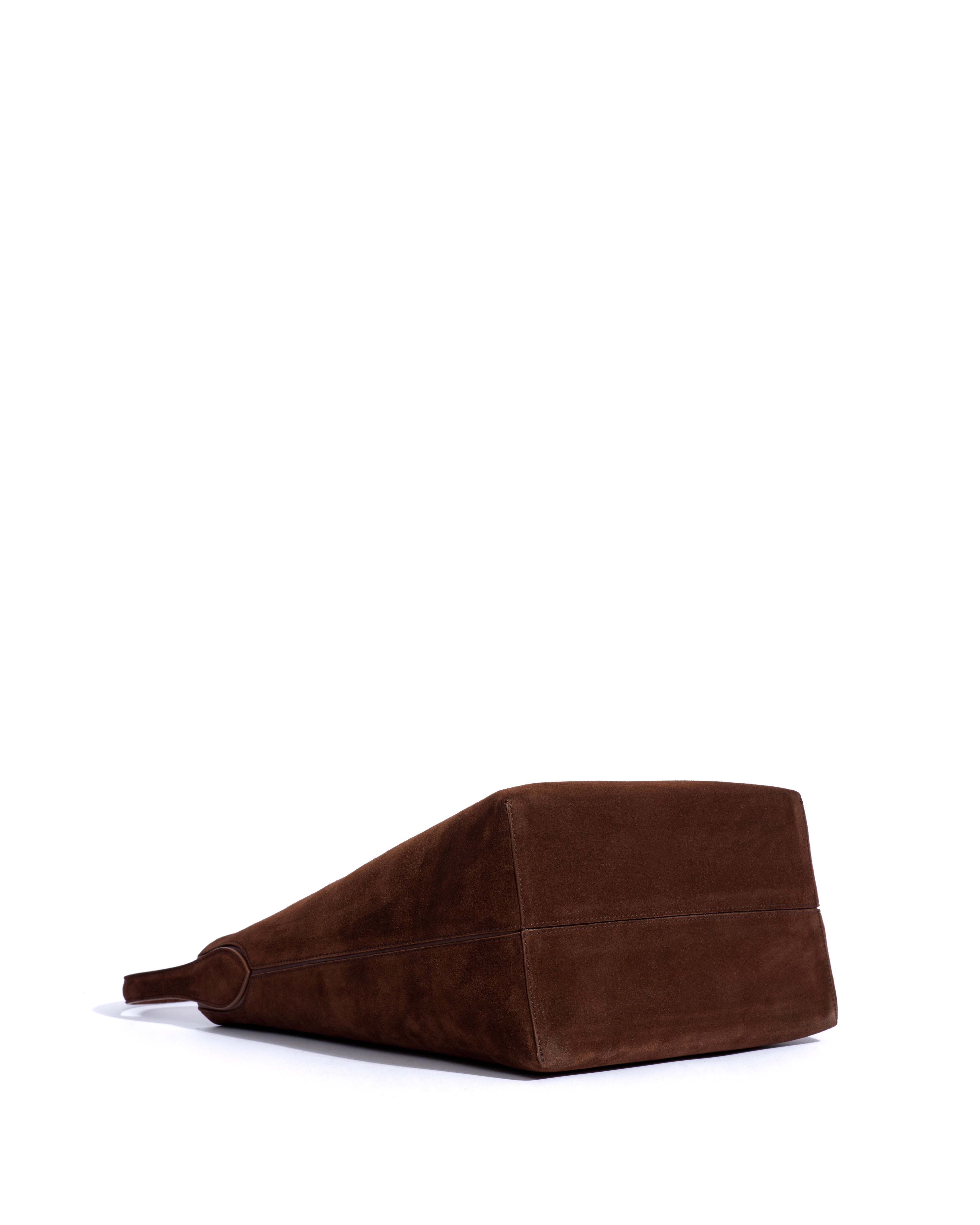 Versa everyday bag Calf suede Chocolate