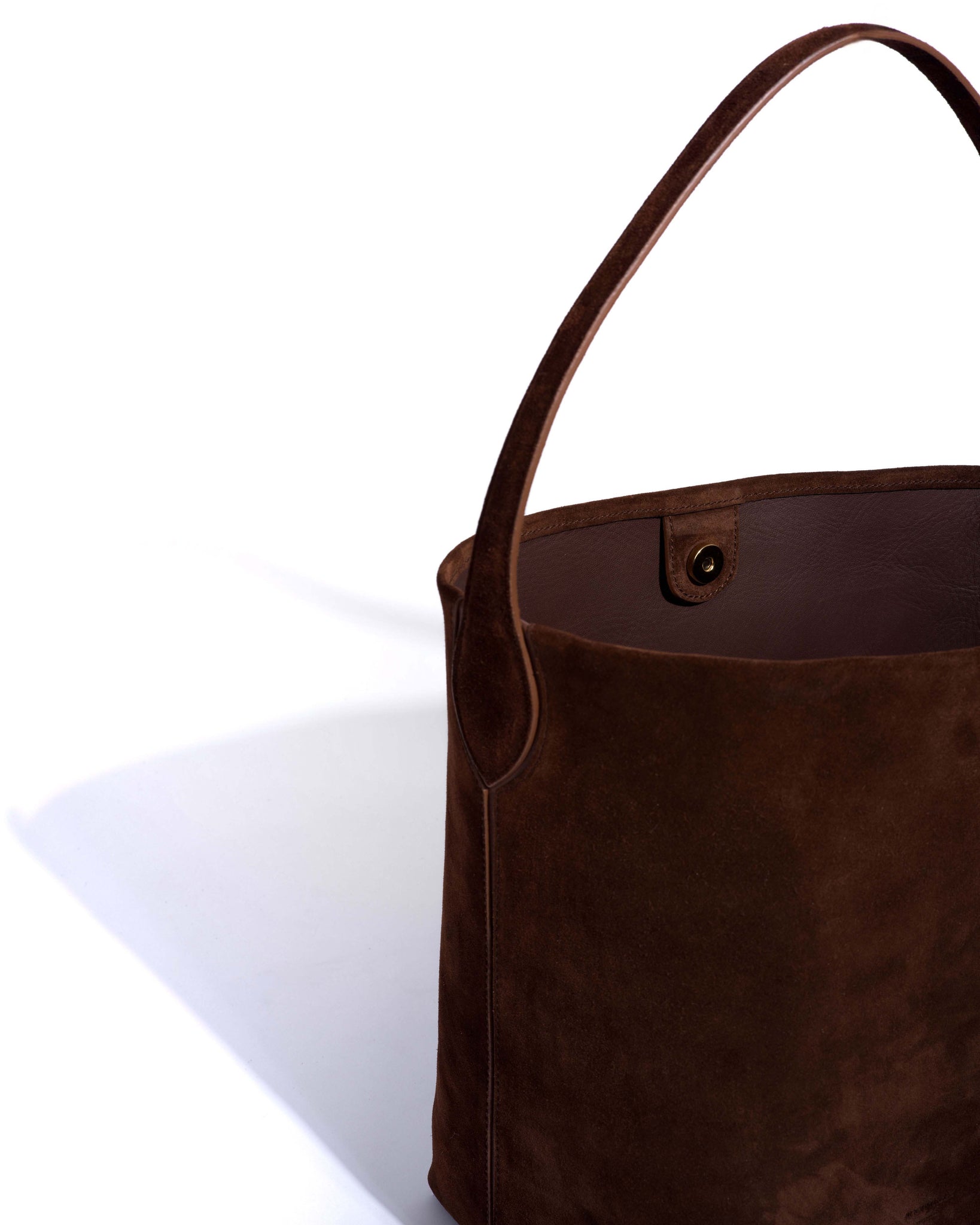 Versa everyday bag Calf suede Chocolate