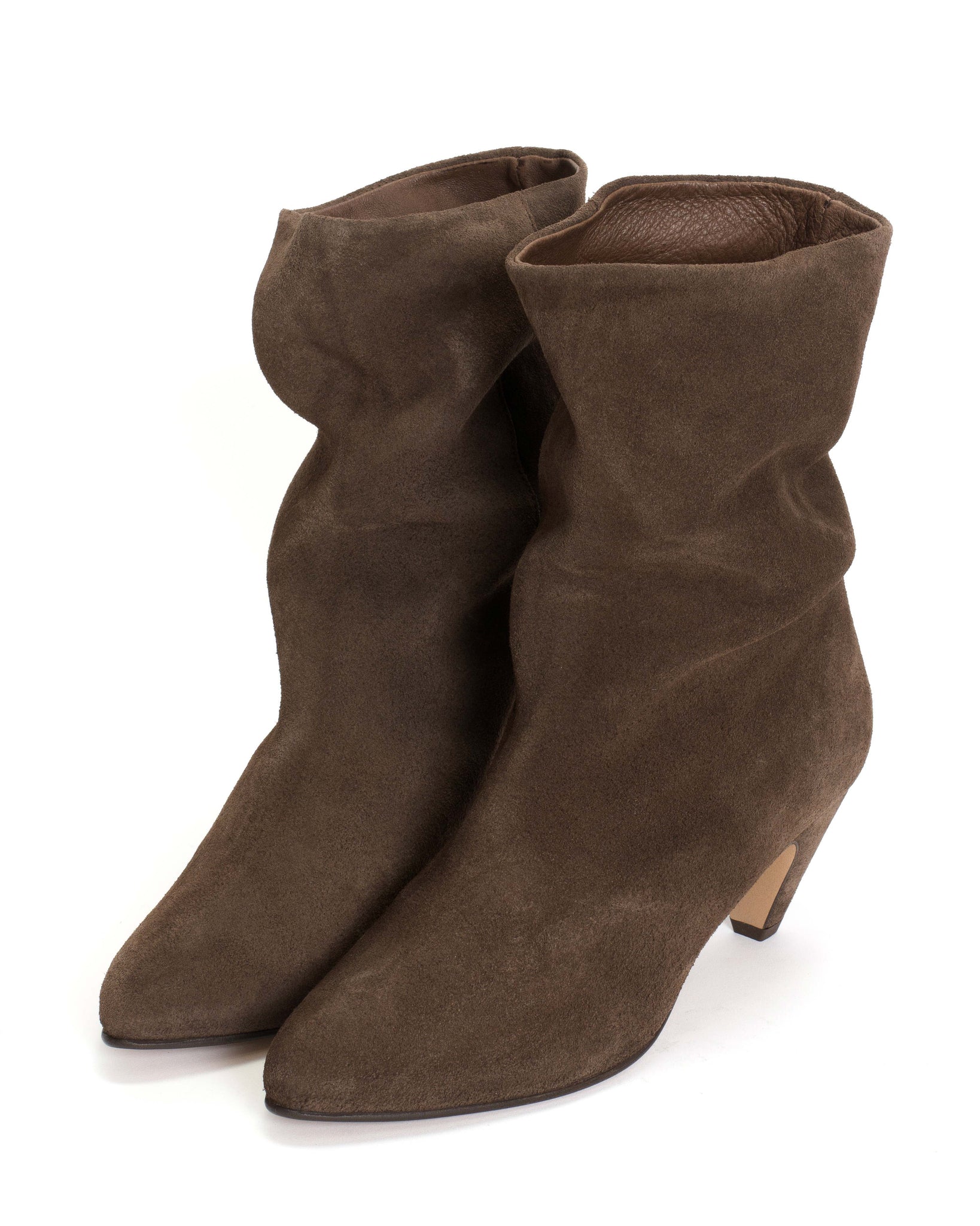 Vully 50 stiletto Calf suede Coffee brown - Anonymous Copenhagen