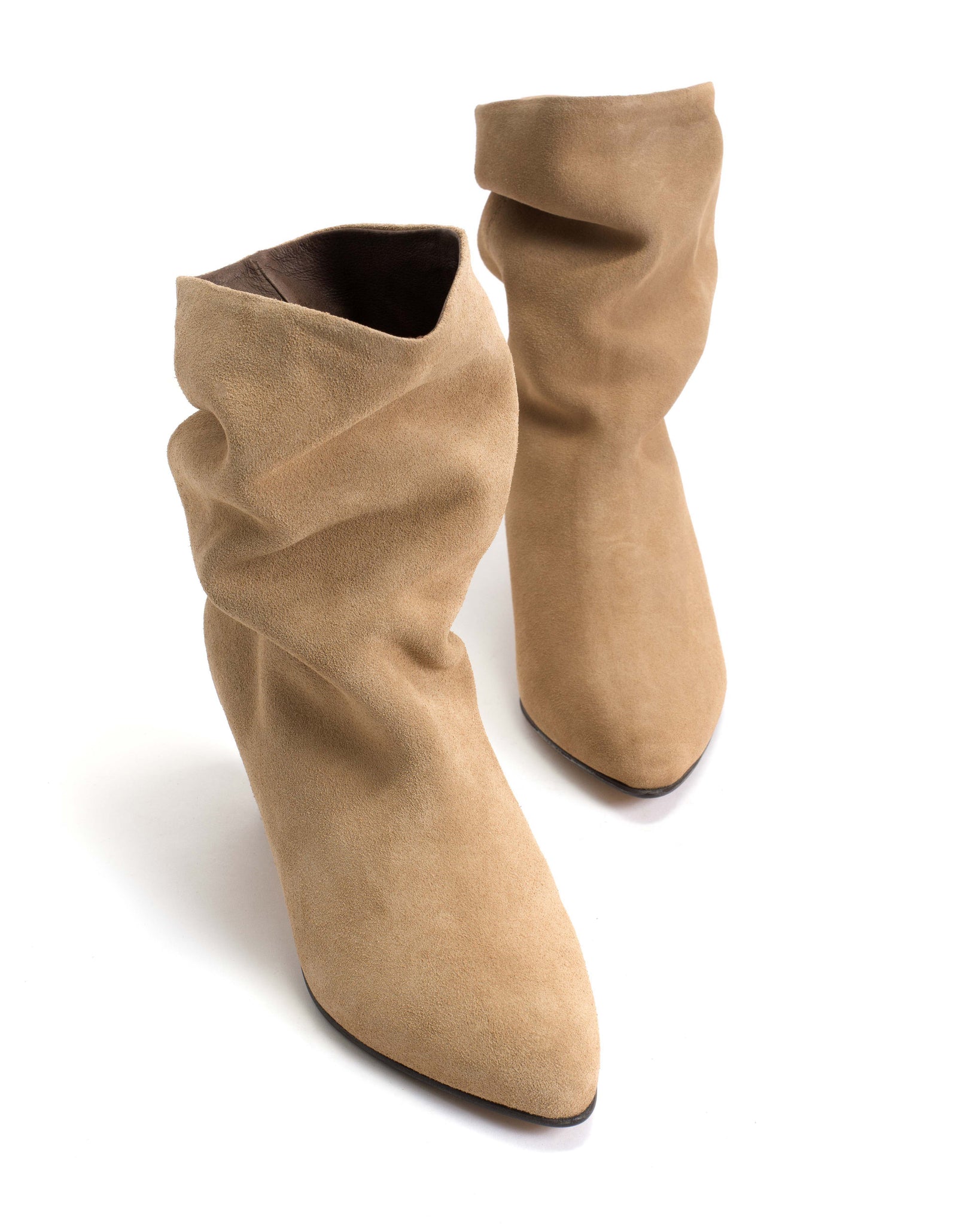 Vully 50 stiletto Calf suede Desert sand - Anonymous Copenhagen