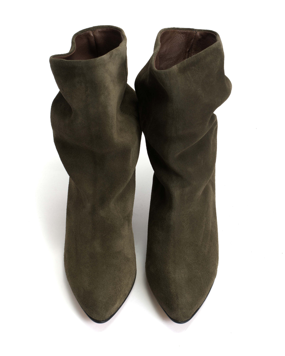 Vully 50 stiletto Calf suede Moss green