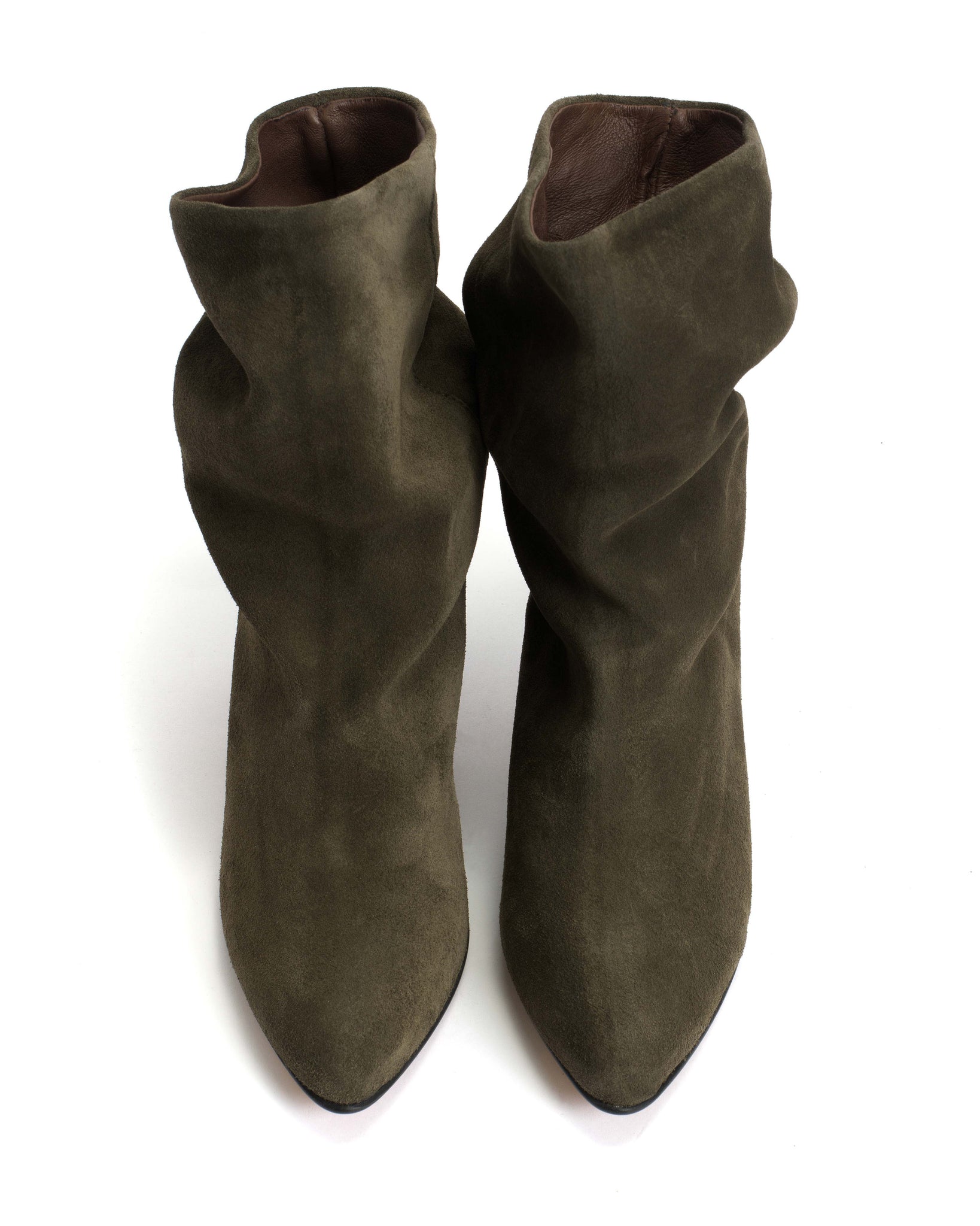 Vully 50 stiletto Calf suede Moss Green - Anonymous Copenhagen