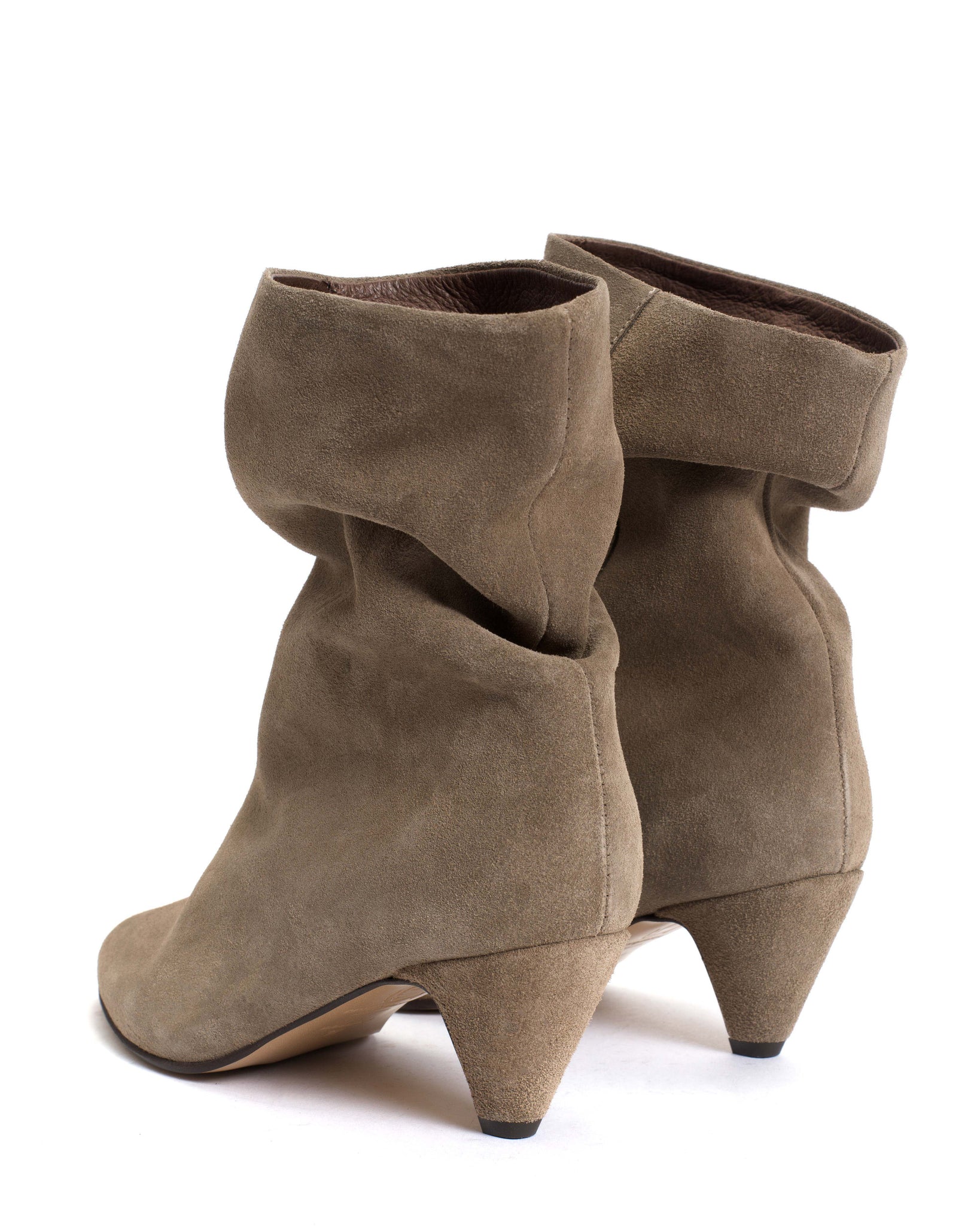 Vully 50 stiletto Calf suede Mushroom - Anonymous Copenhagen